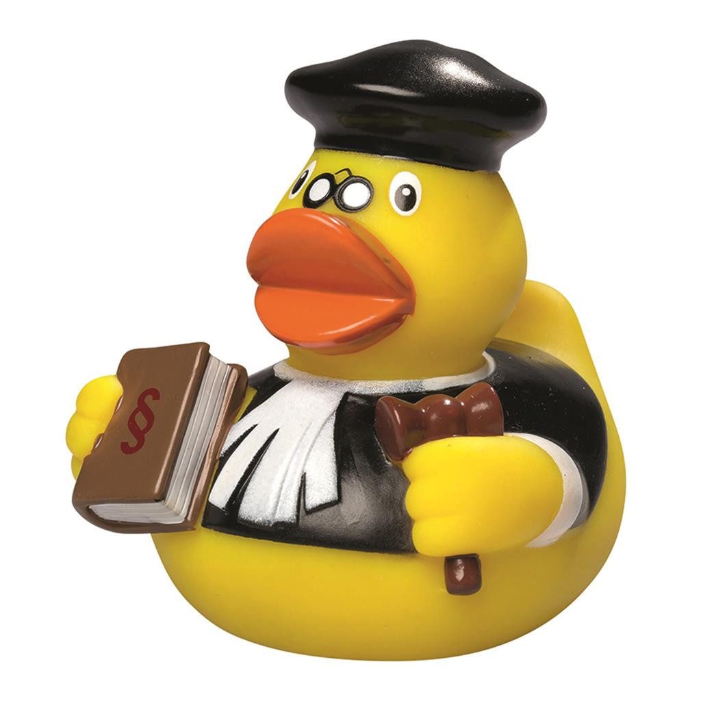 mbw Grußkarten Richter Ente - Berufsente - Quietscheente - Badeente - ca. 8 cm gross