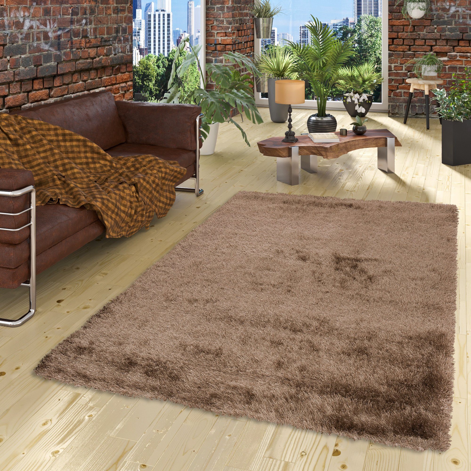 Pergamon Hochflor-Teppich Hochflor Langflor Shaggy Teppich günstig online kaufen
