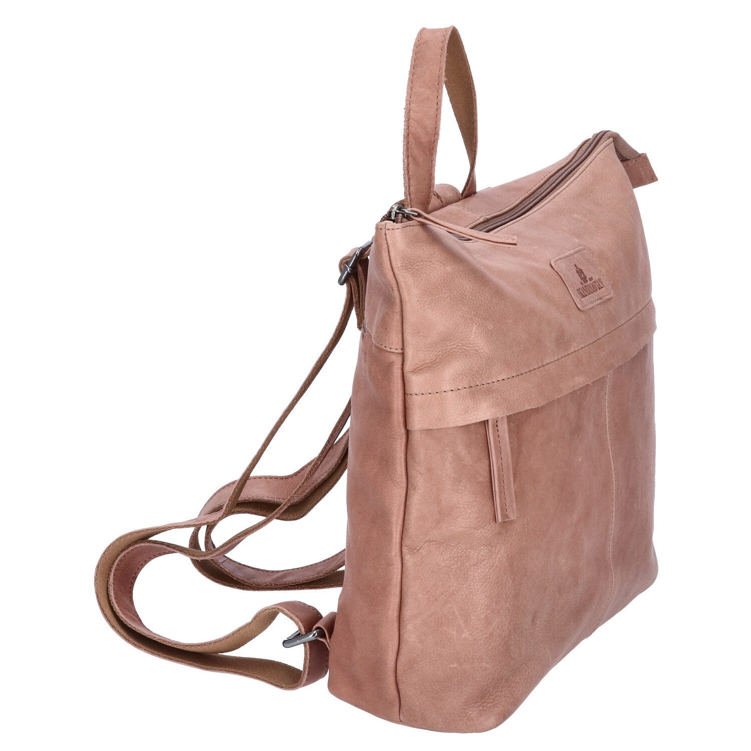 The Skandinavian Brand Freizeitrucksack The Skandinavian Brand Damen Leder Rucksack beige (1-tlg)