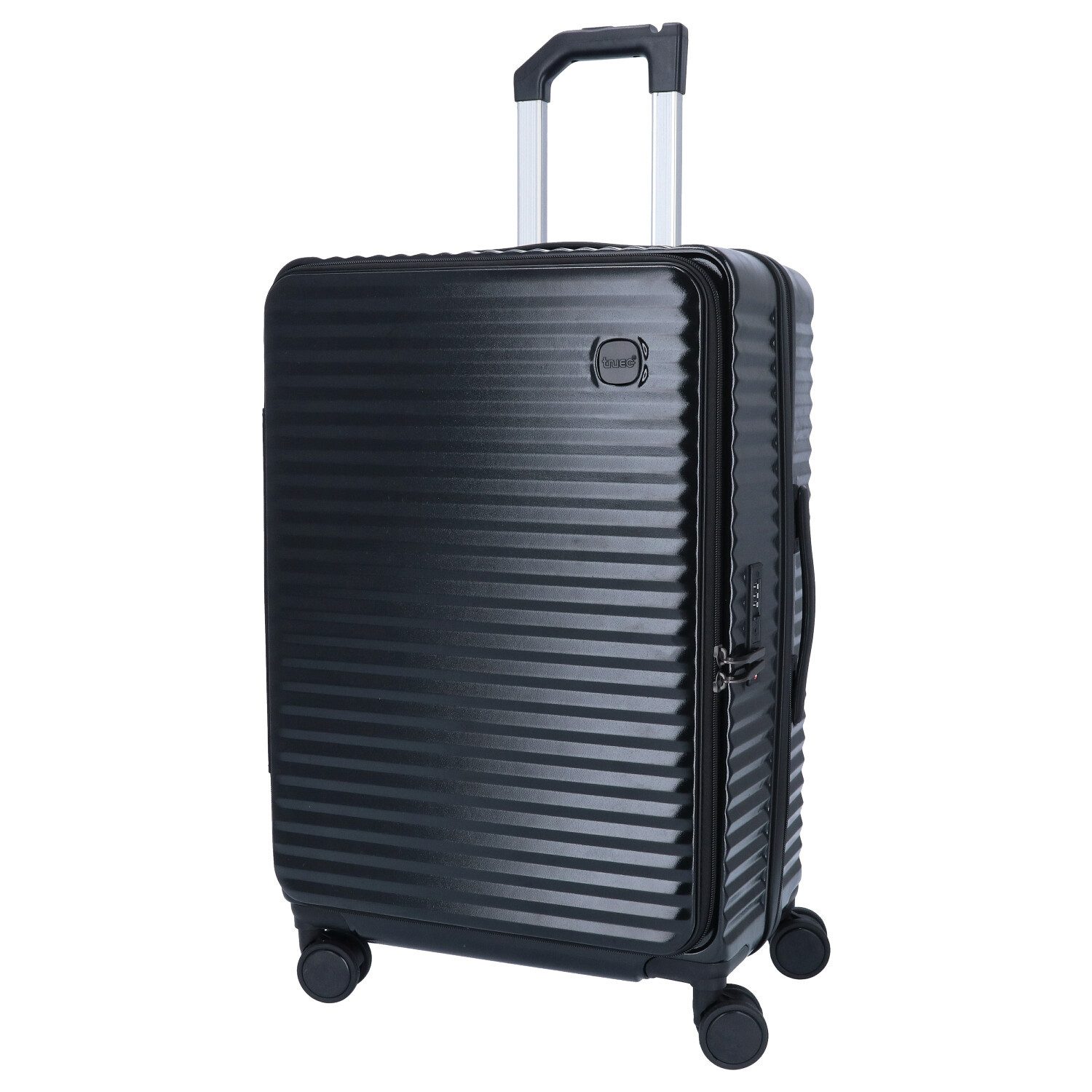 TheTrueC Koffer TheTrueC 4 Rollen Trolley 3er Set S/M/L - MONACO Black, 4 Rollen Rollen