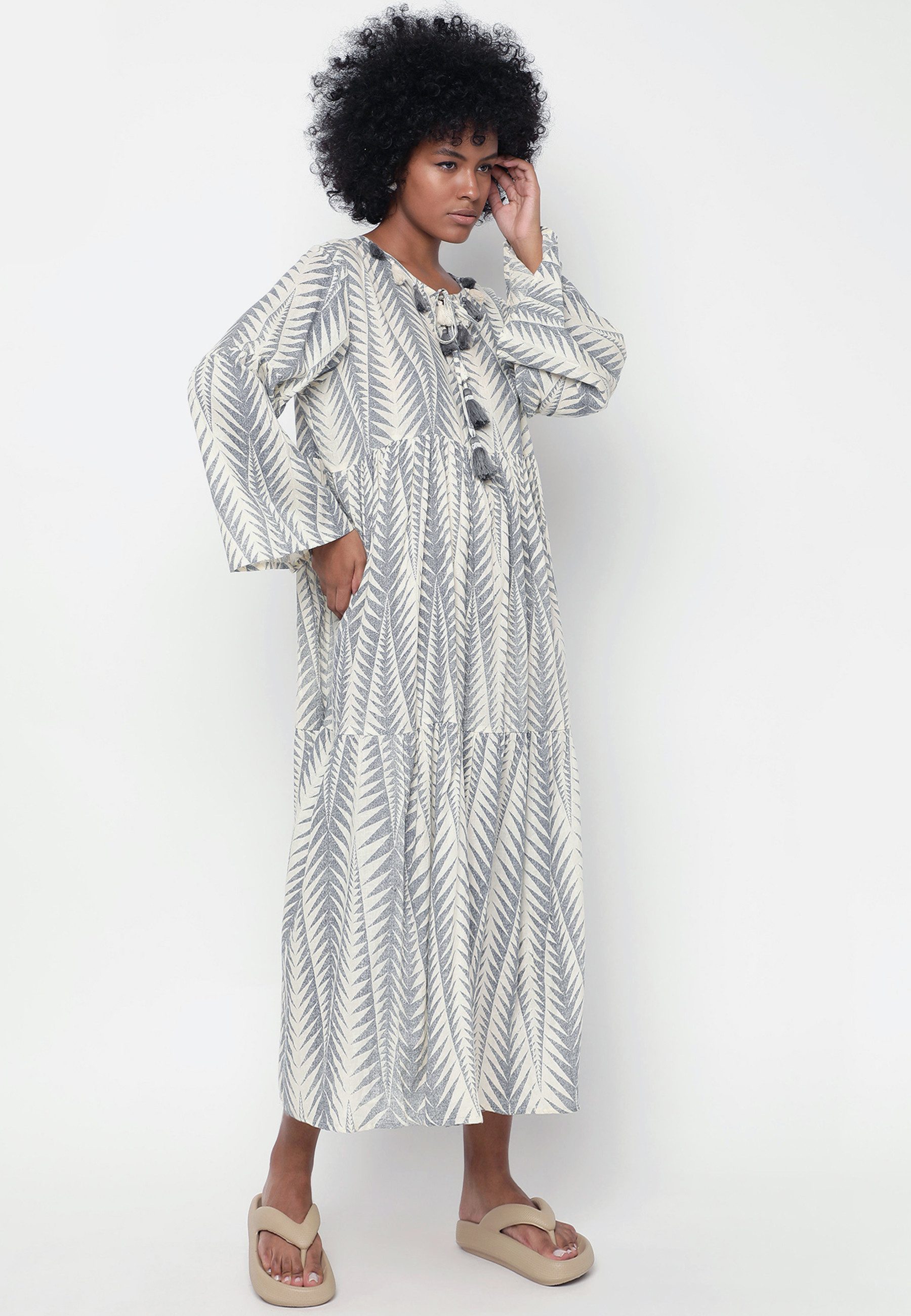 YC Fashion & Style Sommerkleid Sommerliches Boho-Kleid aus 100 % Baumwolle günstig online kaufen