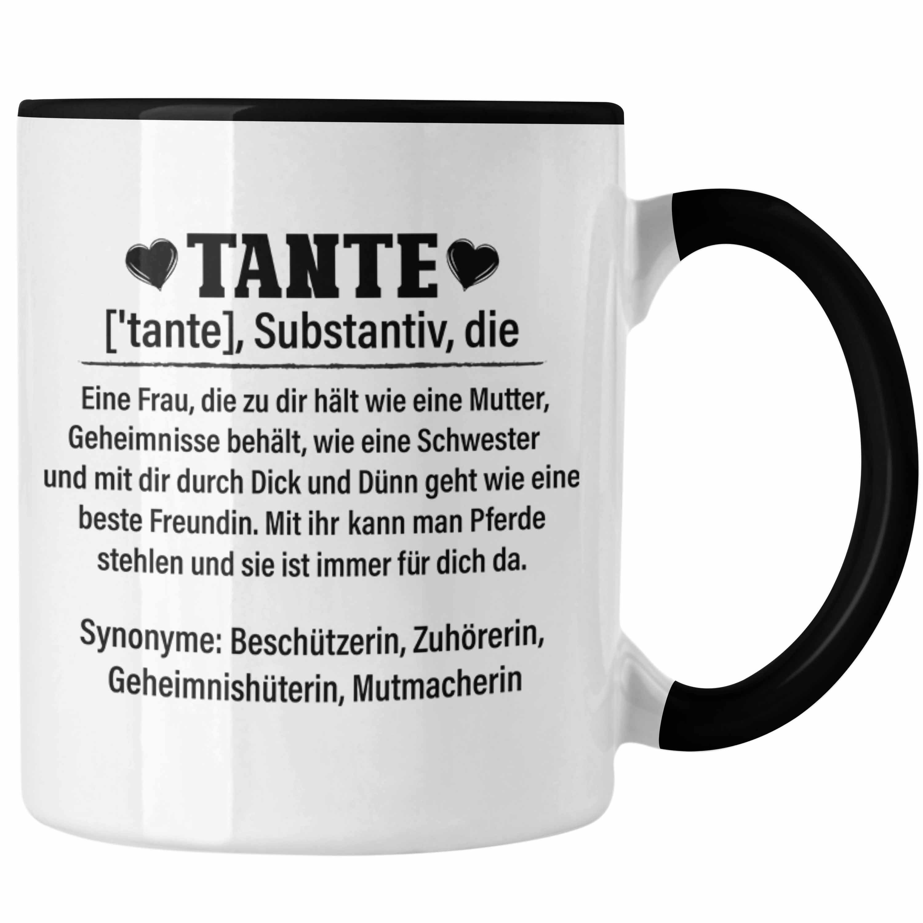 Trendation Tasse Trendation Beste der von Schwarz Spruch Beste Lustig Tasse Geschenkidee Tante Tante - Nichte Welt Geschenk