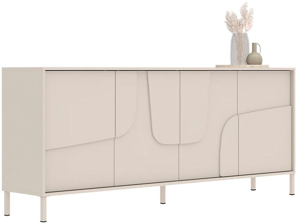 INOSIGN Sideboard Stone, 205 cm breit, 4 Türen, Anrichte, Kommode, Stauraum günstig online kaufen