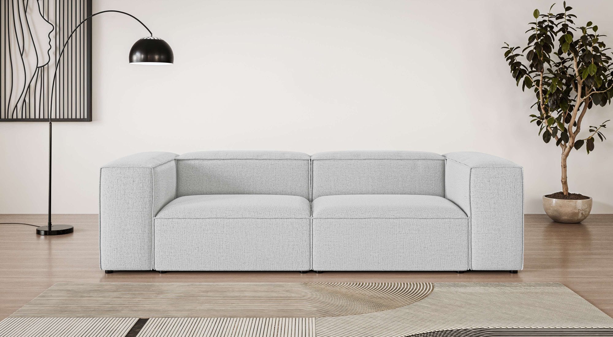 INOSIGN Big-Sofa HAILY Modularsofa, Maße B/T/H: 260/100/72 cm, als Modul oder separat verwendbar, für individuelle Zusammenstellung