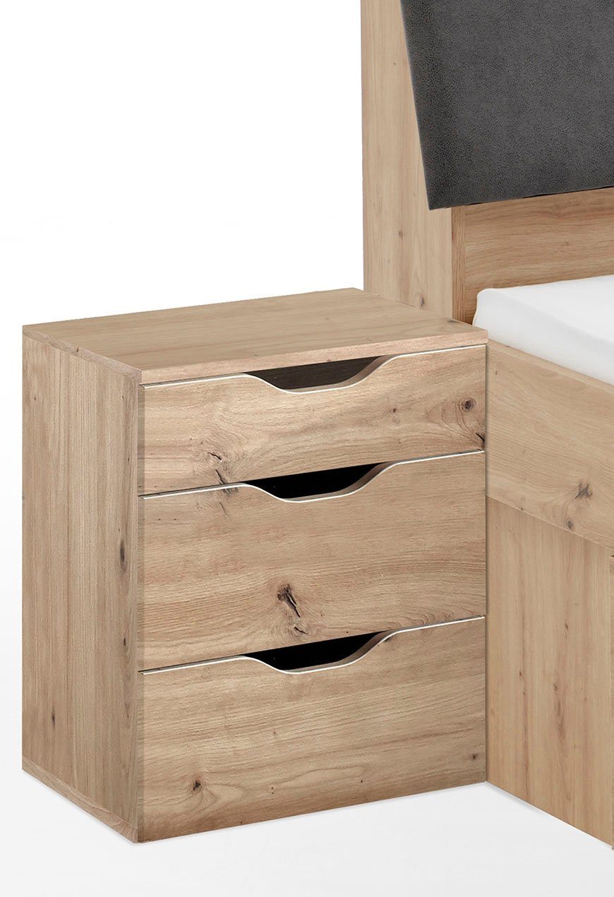 Relita Nachtschrank Maxi mit 3 Schubladen ist universell einsetzbar