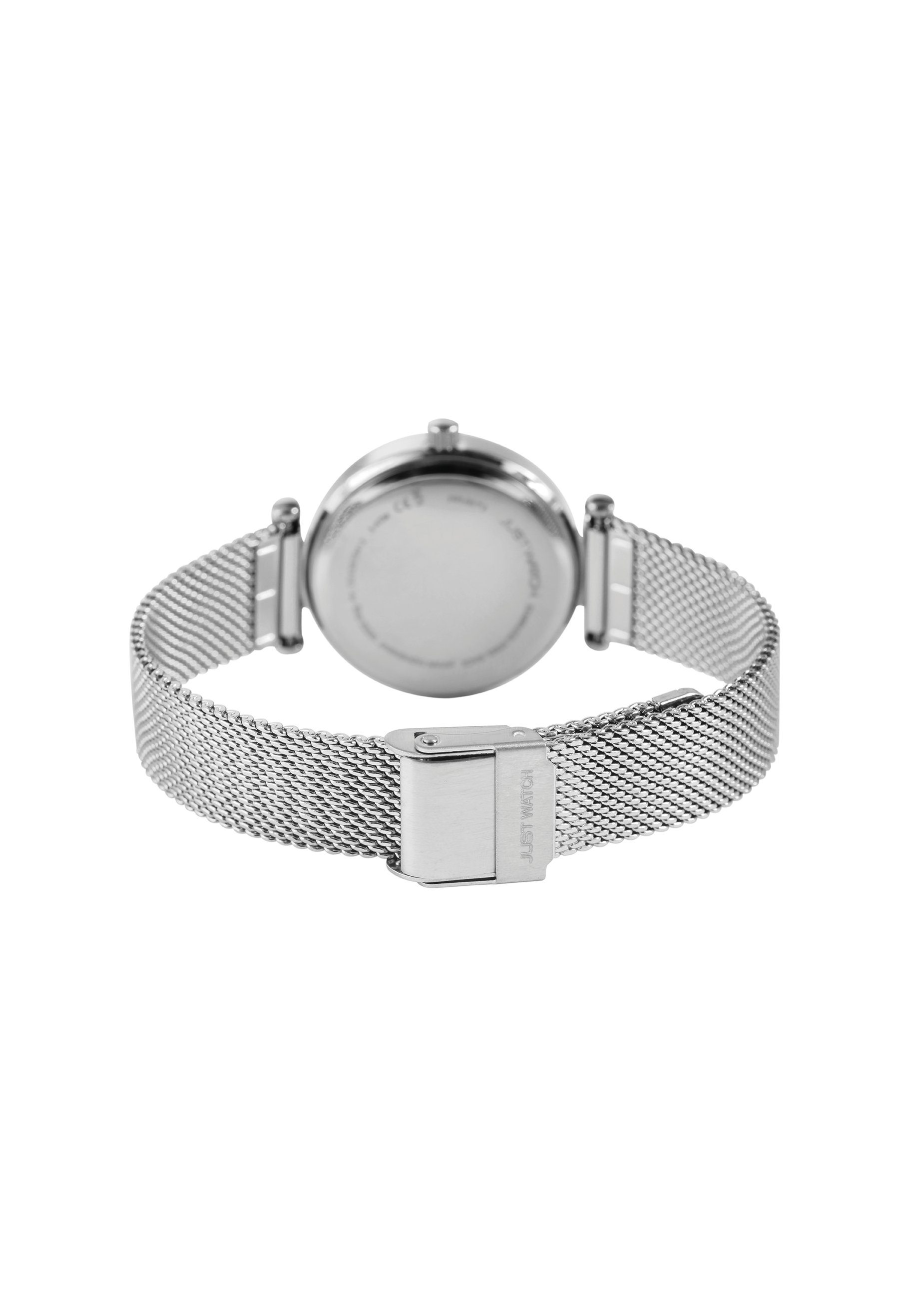 Shiny silberfarbig Estelle Watch Quarzuhr Just