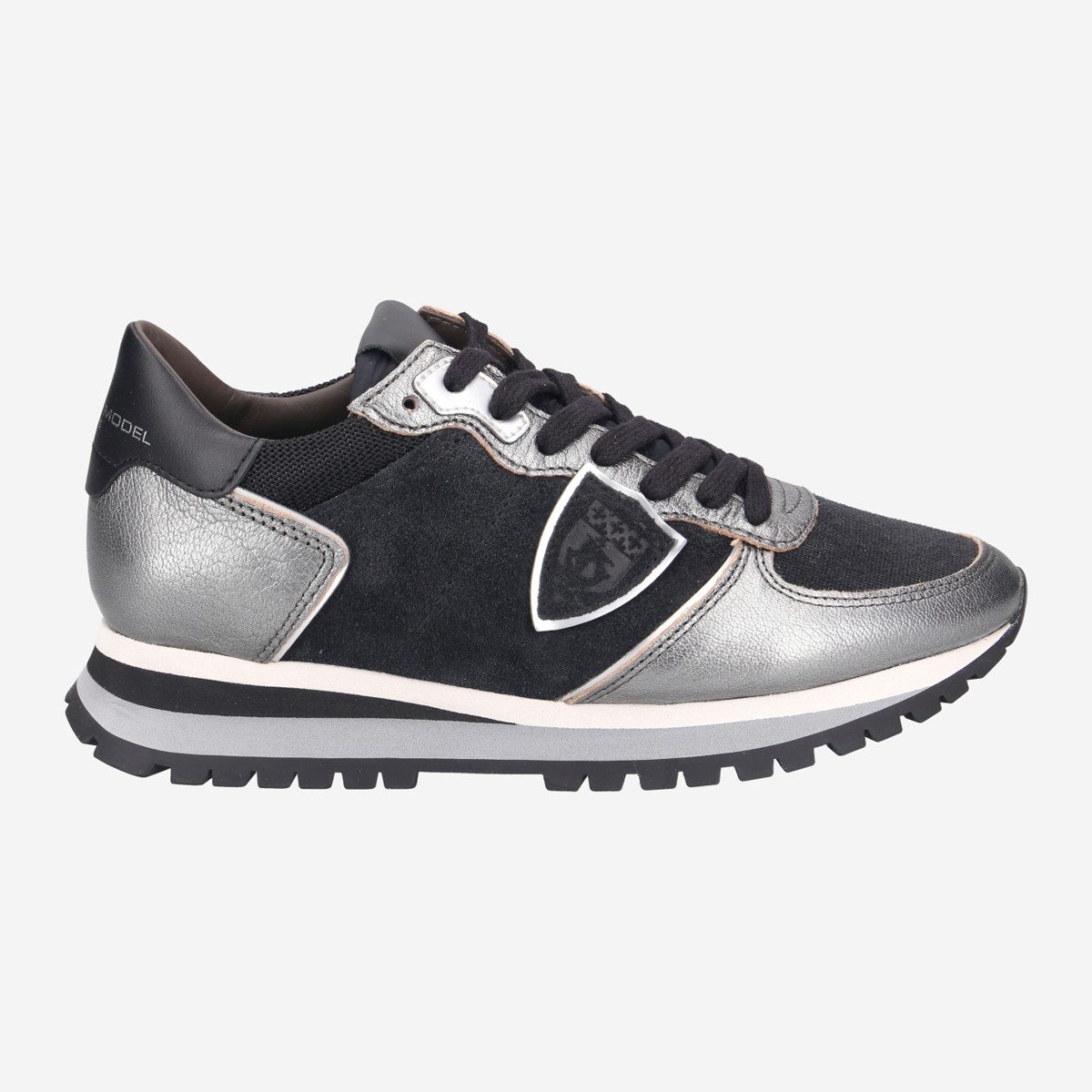 Philippe Model TRPX LOW, Sneaker in Grau, metallik für Damen Sneaker