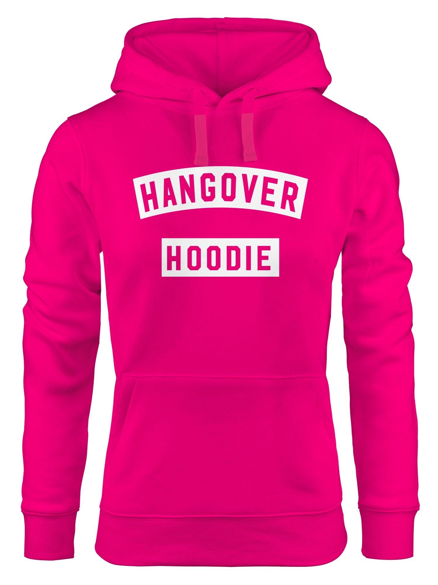 MoonWorks Hoodie Kapuzen-Pullover Damen Hangover Hoodie Moonworks® pink