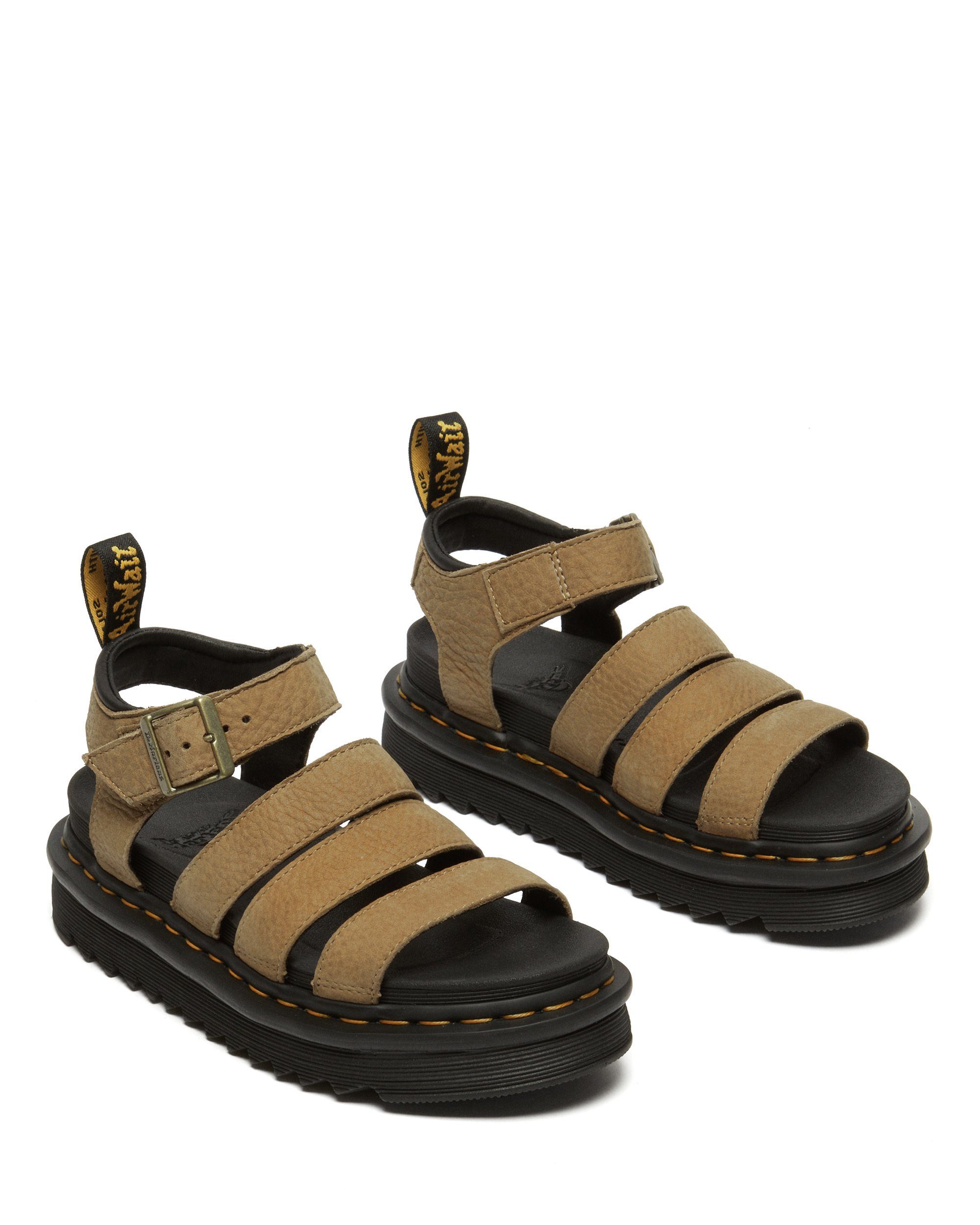 DR. MARTENS Blaire tumbled nubuck Sandale