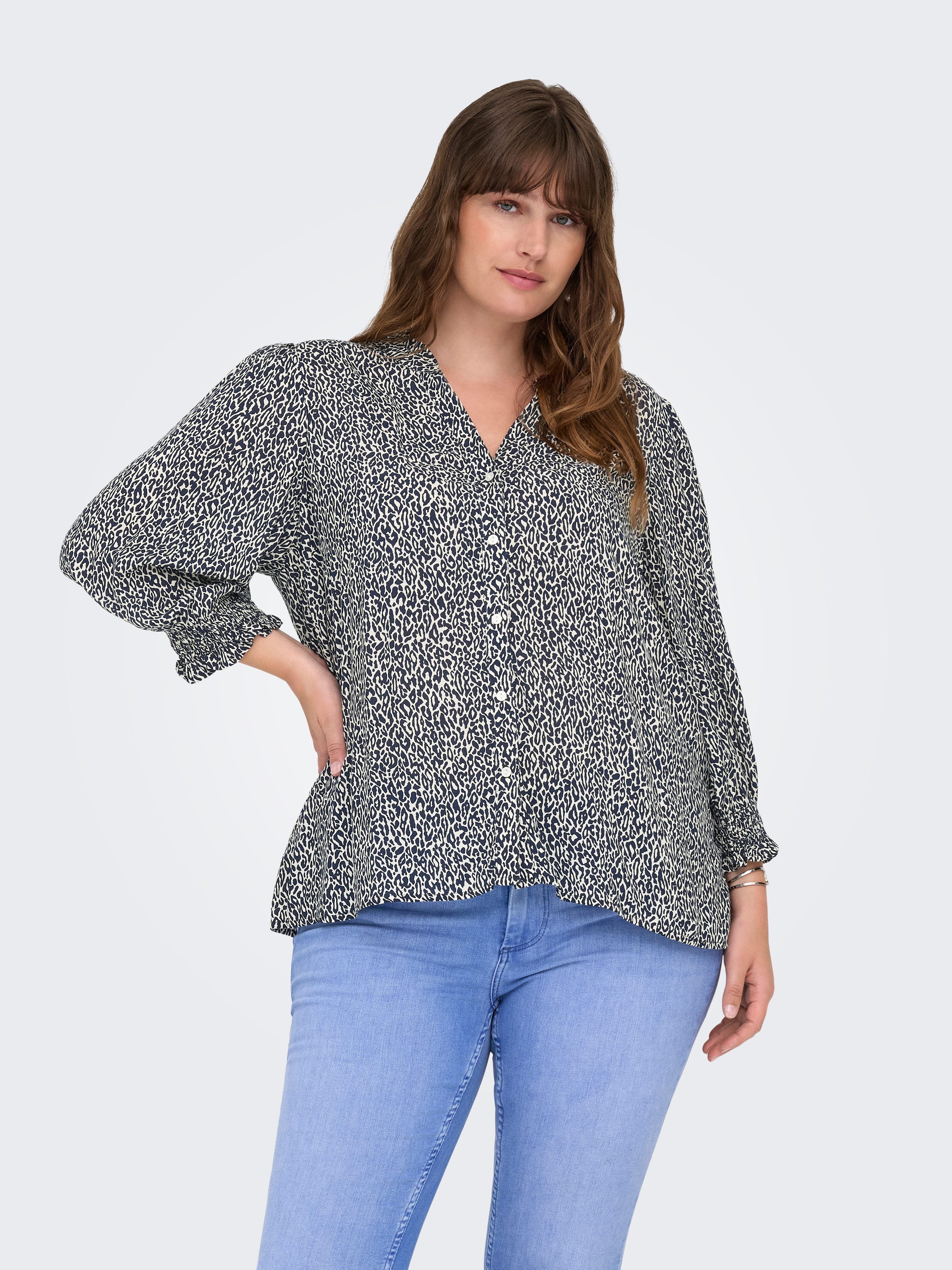 ONLY CARMAKOMA Druckbluse CARRAYA 3/4 SHIRT WVN NOOS günstig online kaufen