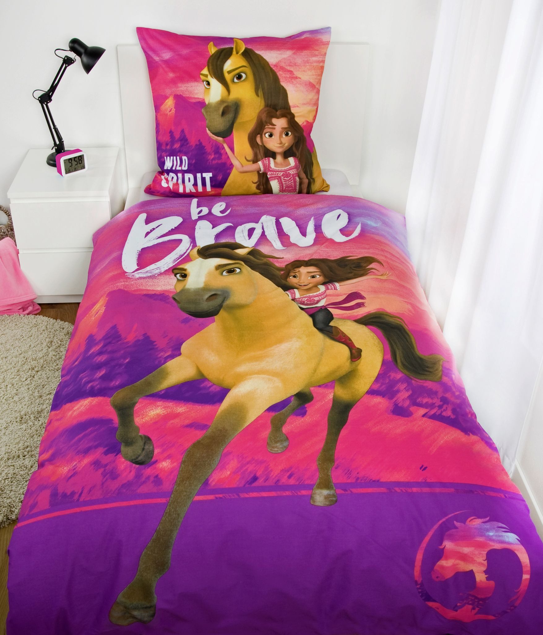 Herding Kinderbettwäsche 135x200cm Pferd Spirit Lucky günstig online kaufen
