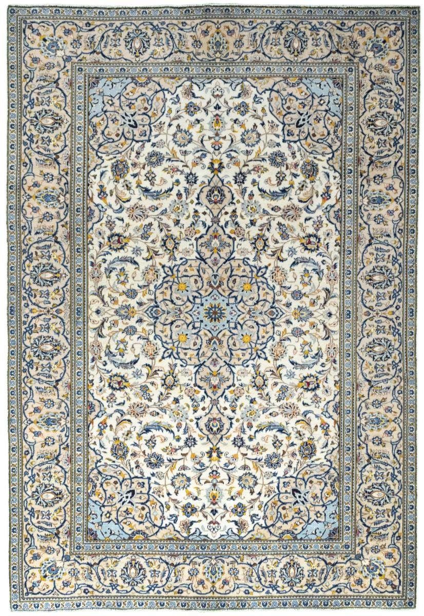 Orientteppich Keshan 197x290 Handgeknüpfter Orientteppich / Perserteppich, Nain Trading, rechteckig, Höhe: 12 mm