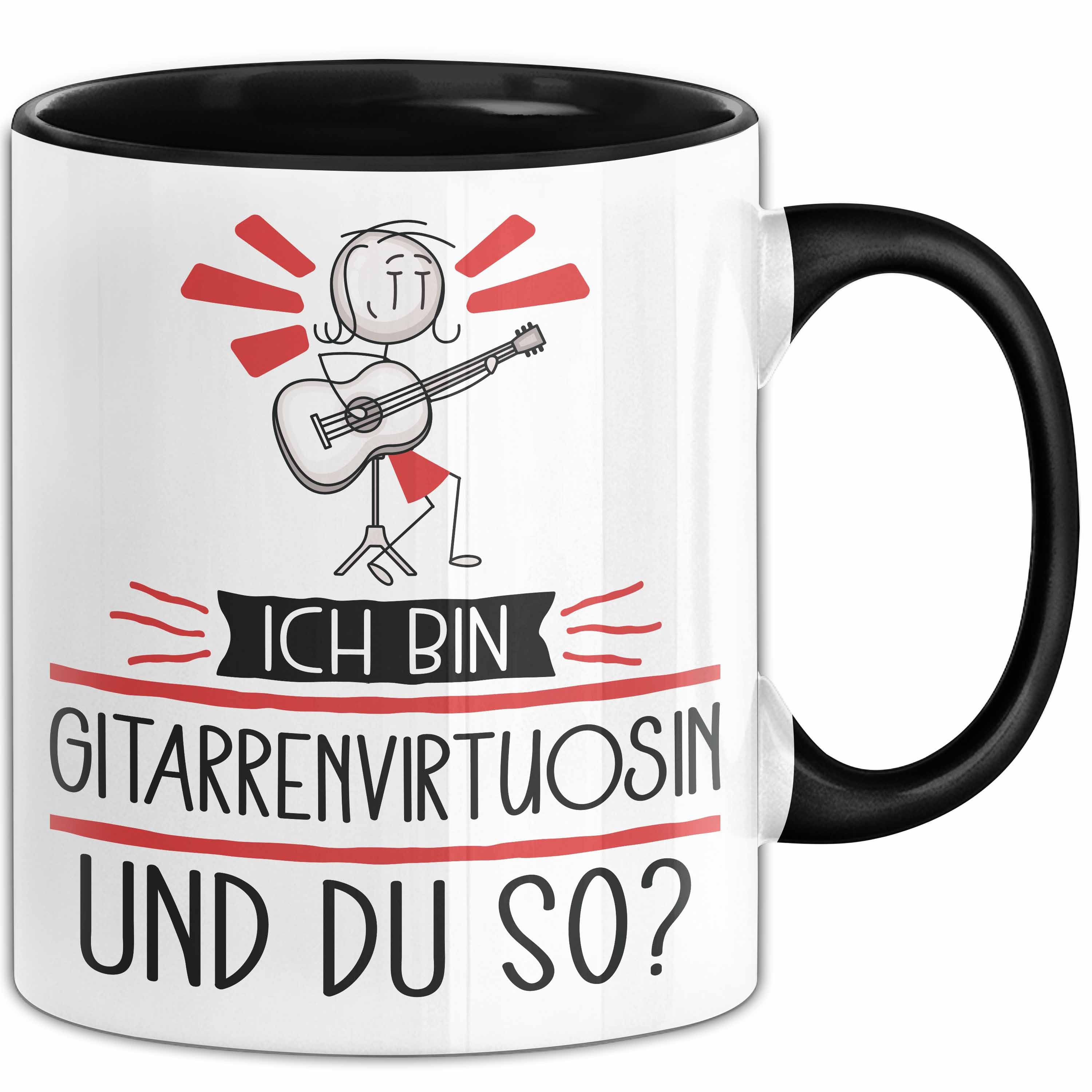 Trendation Tasse Gitarrenvirtuosin Tasse Geschenk Ich Bin Gitarrenvirtuosin Und Du So
