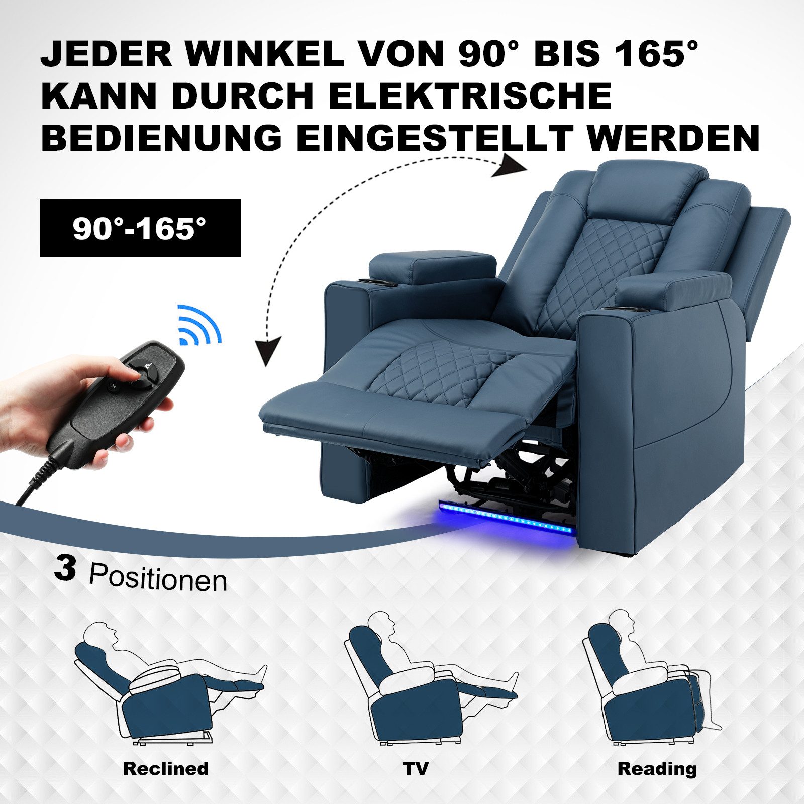COMHOMA Relaxsessel Elektrisch Massagesessel mit Massagefunktion, günstig online kaufen