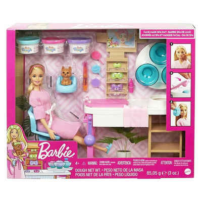Mattel® Puppen Accessoires-Set Mattel GJR84 - Barbie - Spielset mit Puppe und Zubehör, Wellness, Spa-Station