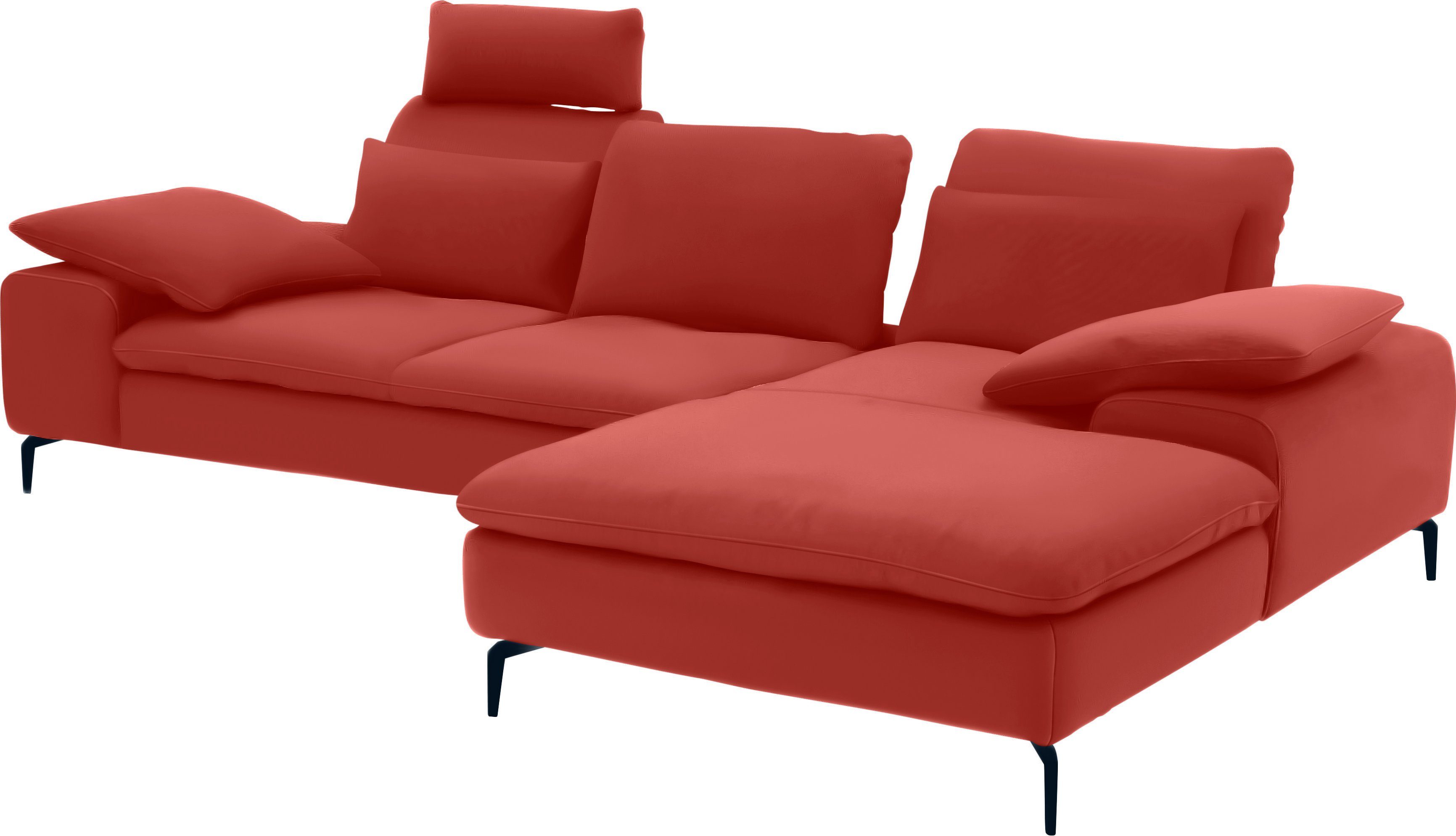 W.SCHILLIG Ecksofa valentinoo, Set, inklusive Hocker, mit Sitztiefenverstellung, Breite 299 cm | Ecksofas