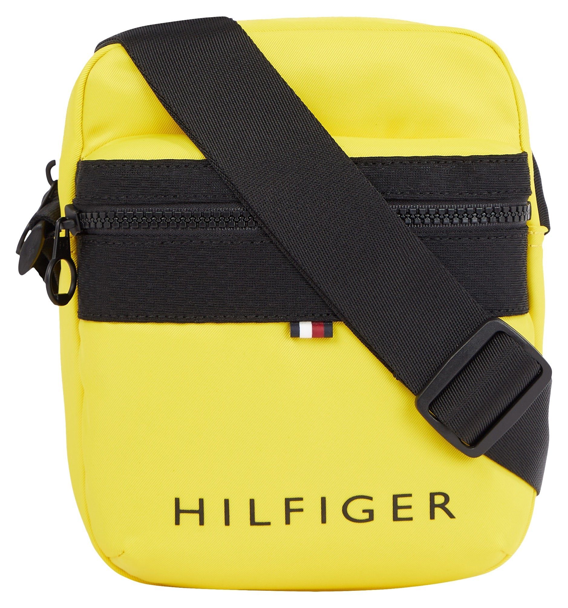 Tommy Hilfiger Mini Bag TH SKYLINE MINI REPORTER, mit Markenlogo vorne gelb | Minitaschen