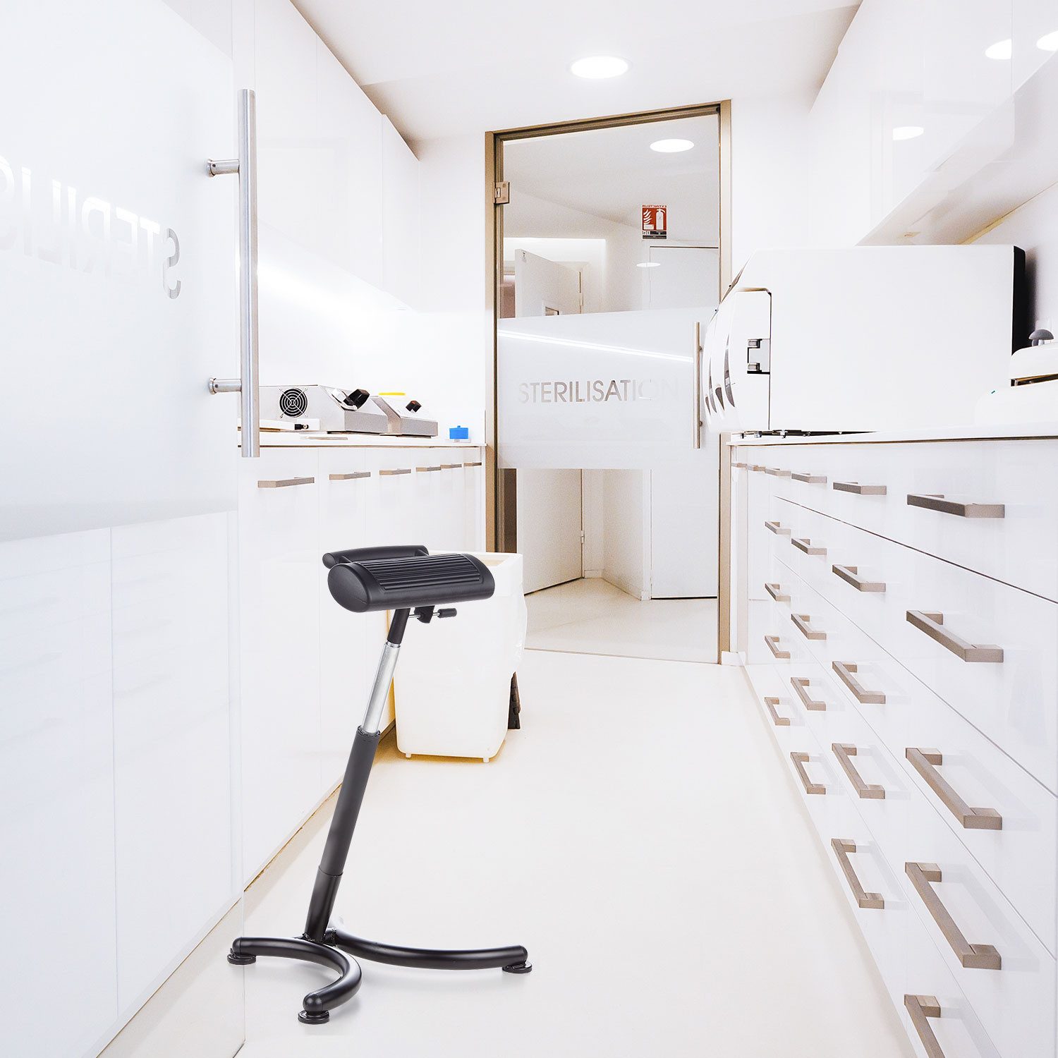 hjh OFFICE Stehhilfe Stehhilfe TOP WORK 30 Hartschaum ohne Armlehnen, Hocker