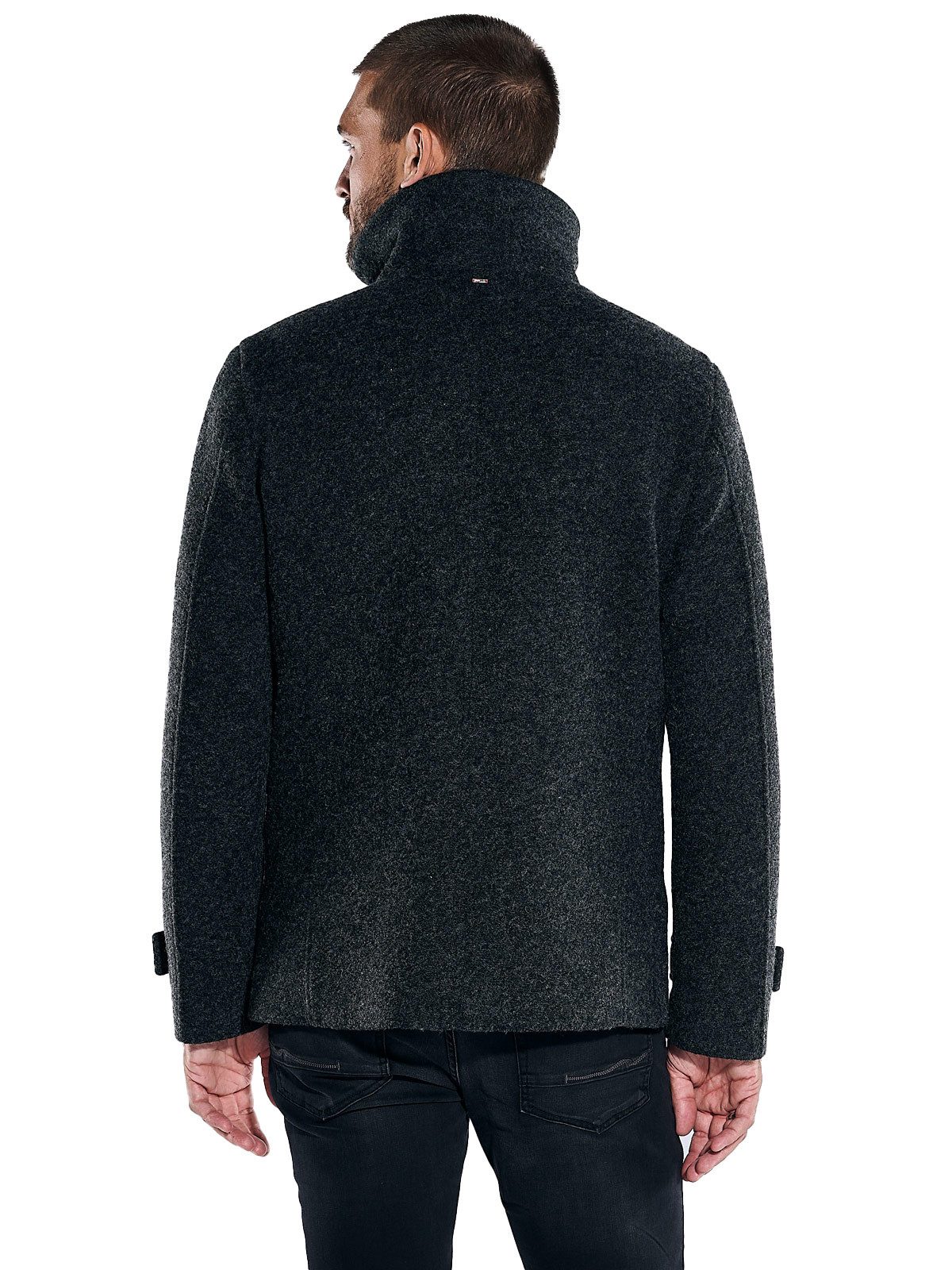 emilio adani Kurzjacke emilio adani Herren Mantel regular, Anthrazit günstig online kaufen