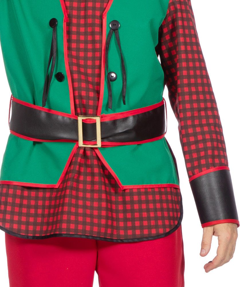 Karneval-Klamotten Kostüm Zwerg Herren Plus Size Märchenzwerg rot hochwertig, Kobold Gartenzwerg Wichtel große Größen Männerkostüm Erwachsenee