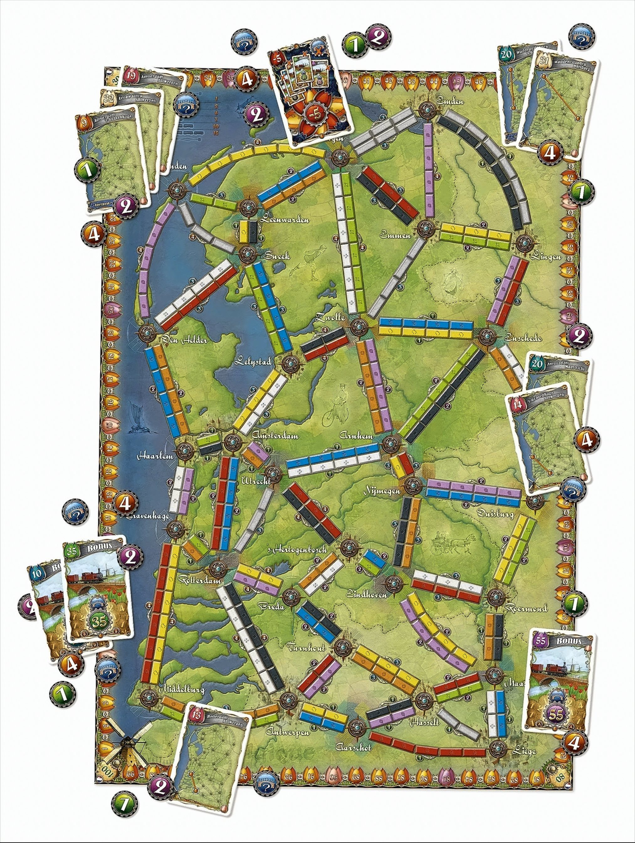 Asmodee Spiel Days of Wonder - Zug um Zug - Niederlande