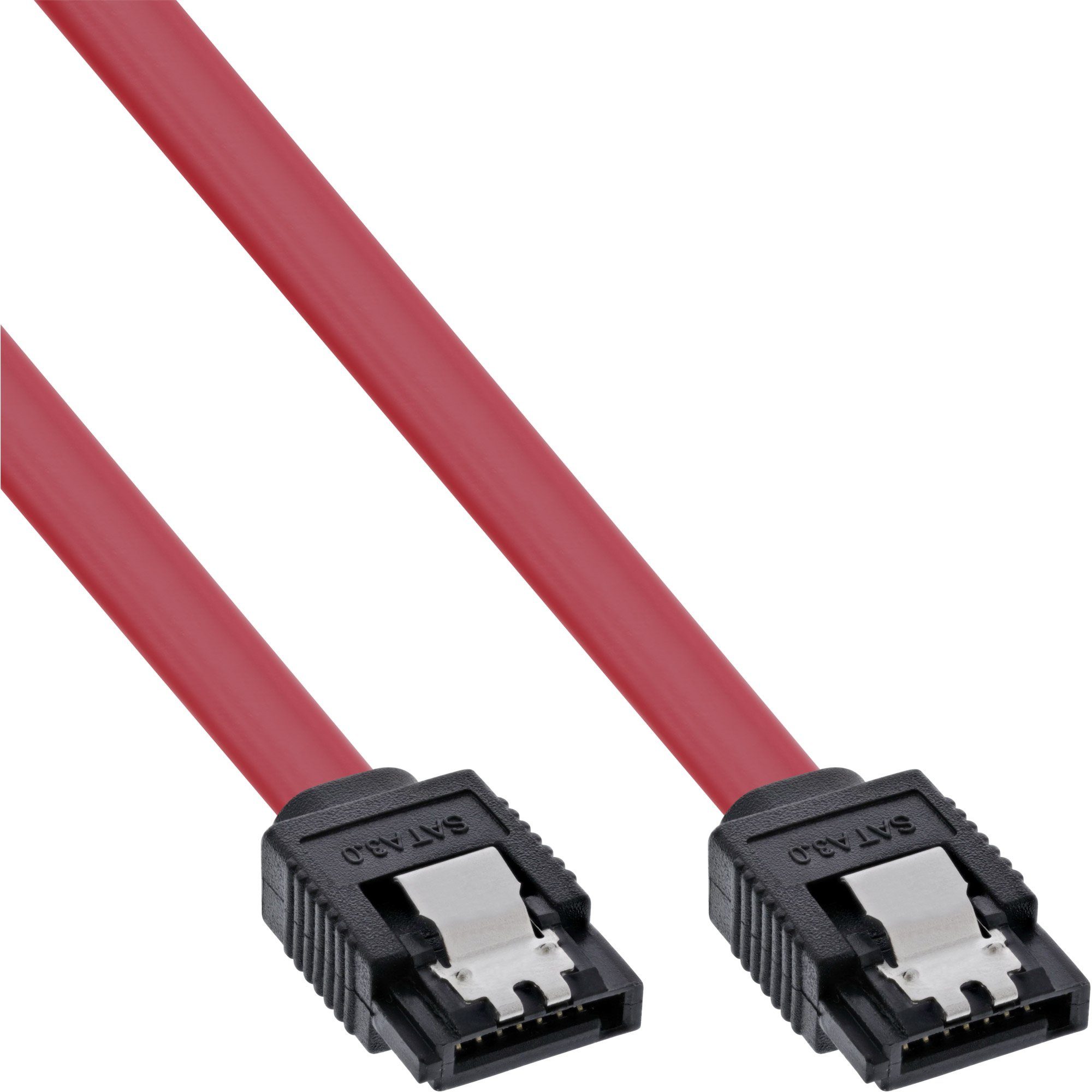 InLine® SATA 6Gb/s Kabel, mit Lasche, 0,5m Computer-Kabel