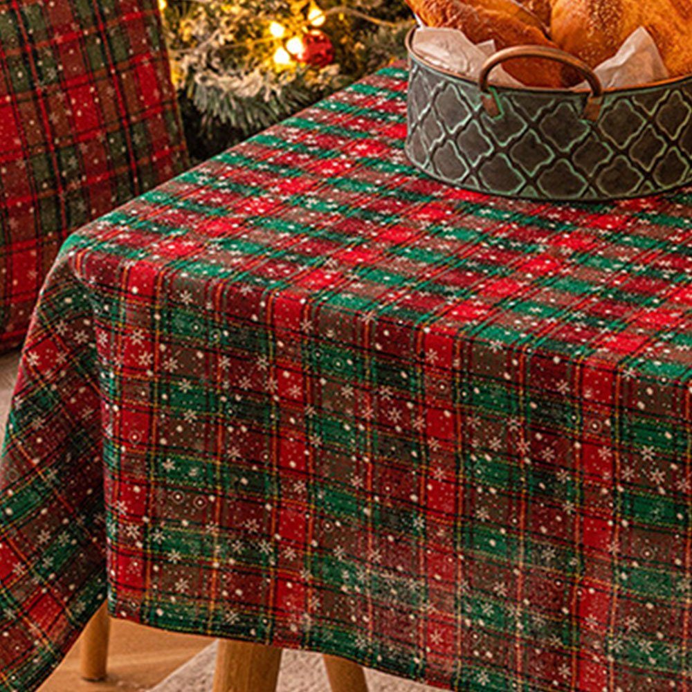 FELIXLEO Tischdecke Weihnachtstischdecke 140*180cm Tischdecken Rechteckige Waschbar