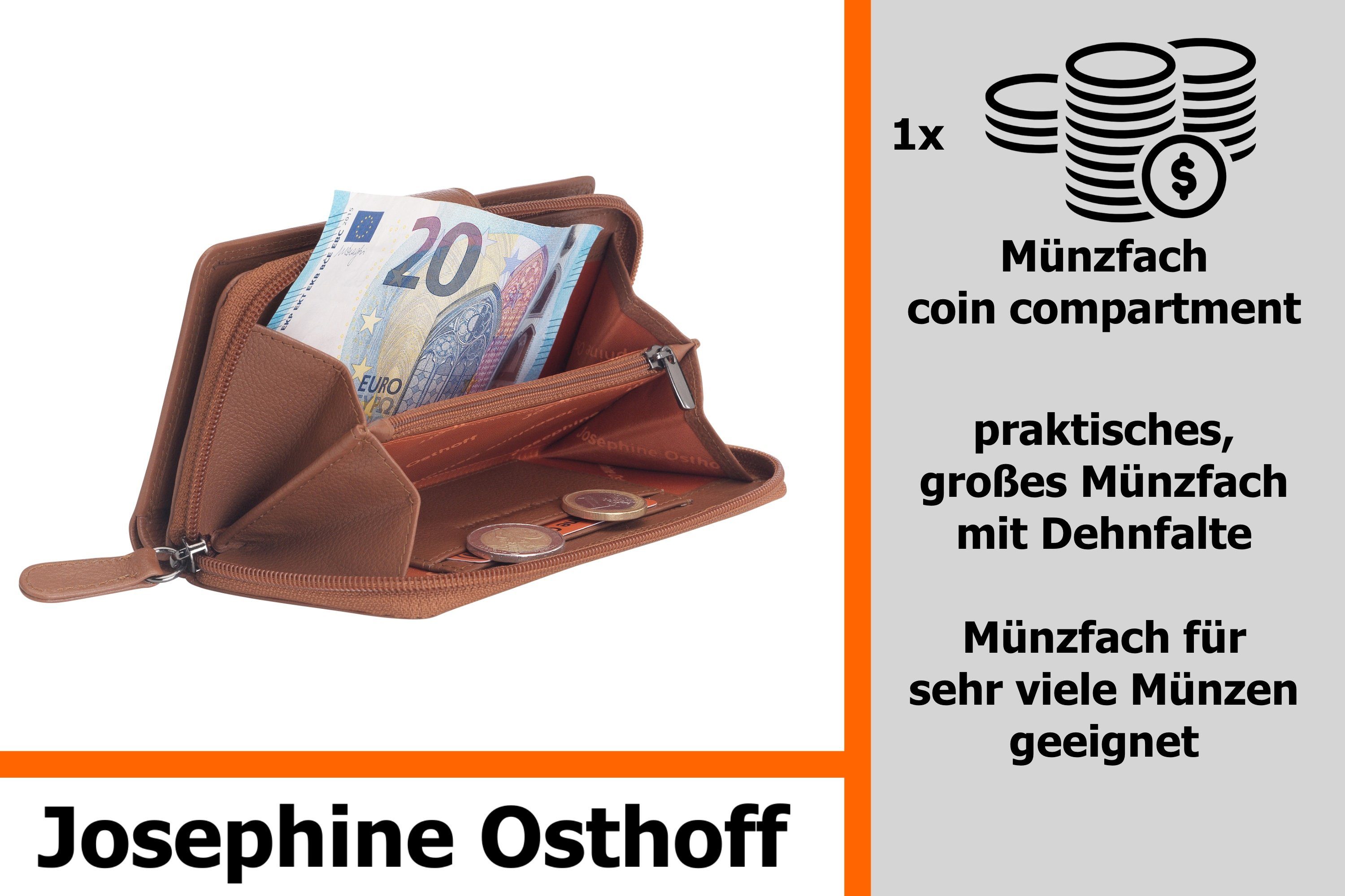 Josephine Osthoff Geldbörse Bremen Geldbörse kompakt caramel