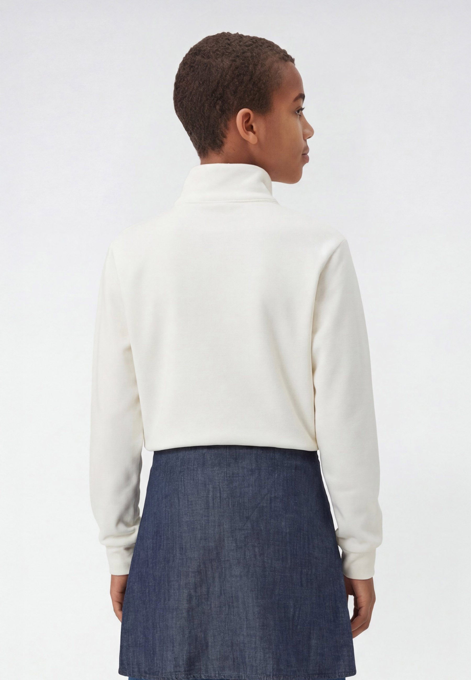 Champion Sweatshirt ICONS Terry Half zip sweatshirt with small C logo mit halbem Reißverschluss, hoch geschlossener Ausschnitt