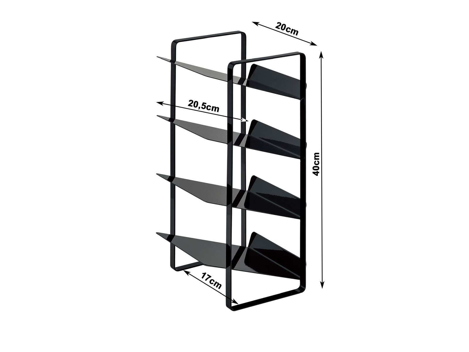 Yamazaki Küchenregal "Tower" aus Metall 20x40x20cm, günstig online kaufen