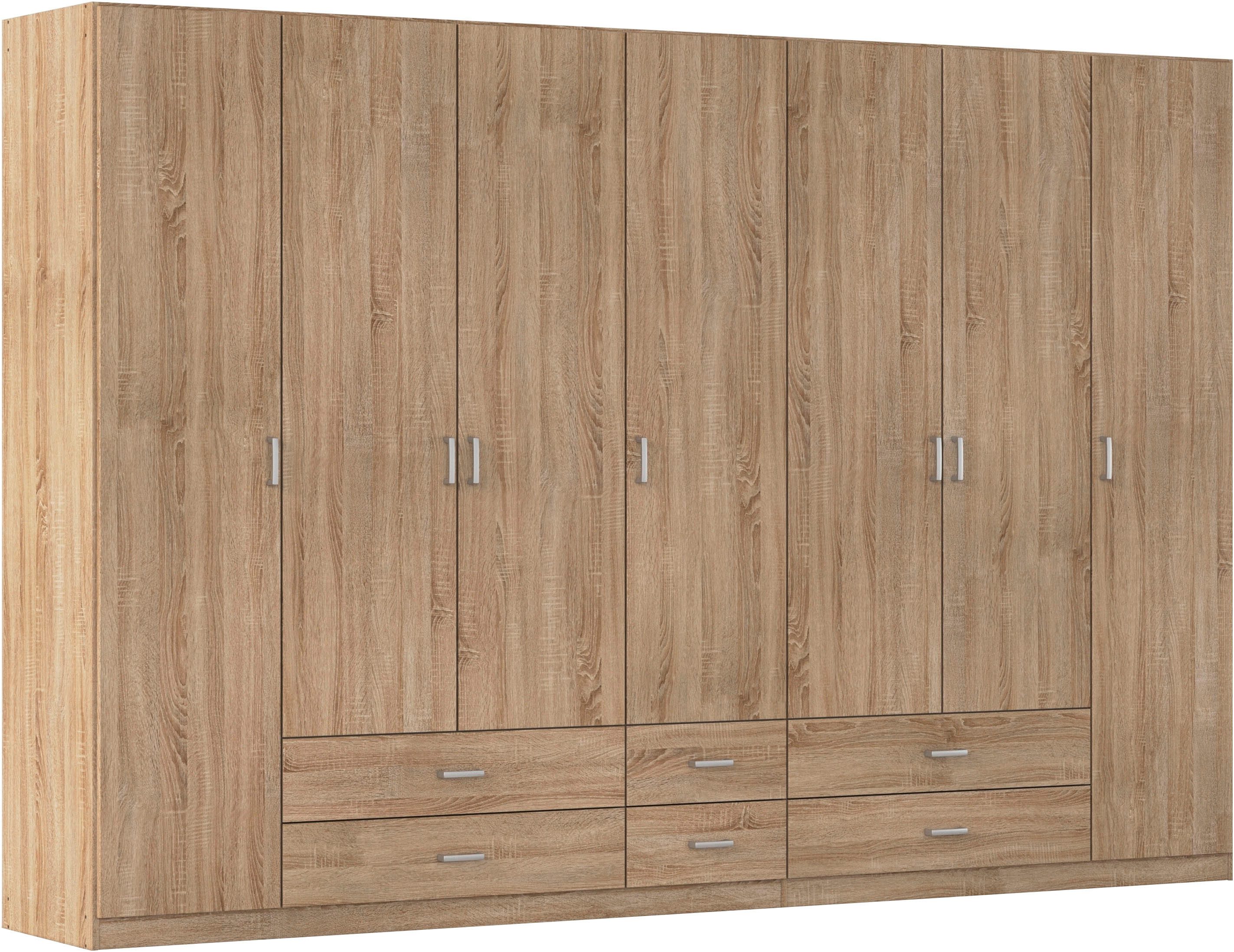 rauch Drehtürenschrank Kleiderschrank Garderobe GAMMA Breiten 91/136/181/226/271/315/360 cm (in 3 Ausstattungen BASIC/CLASSIC/PREMIUM (inkl. SOFT-CLOSE-Funktion) mit Schubladen, verschiedene Griff-Varianten TOPSELLER MADE IN GERMANY