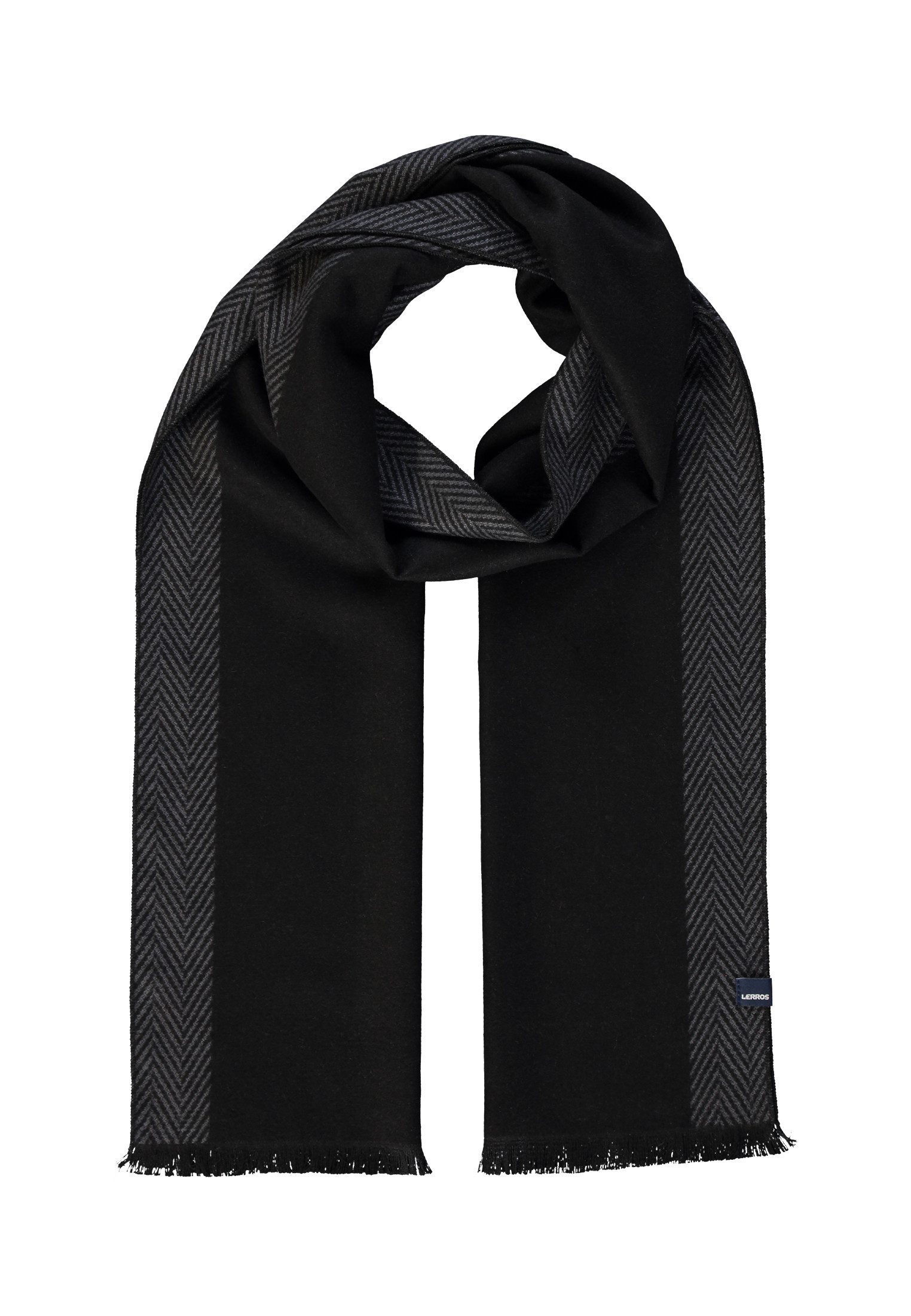 LERROS Wollschal Schal mit Fischgratmuster