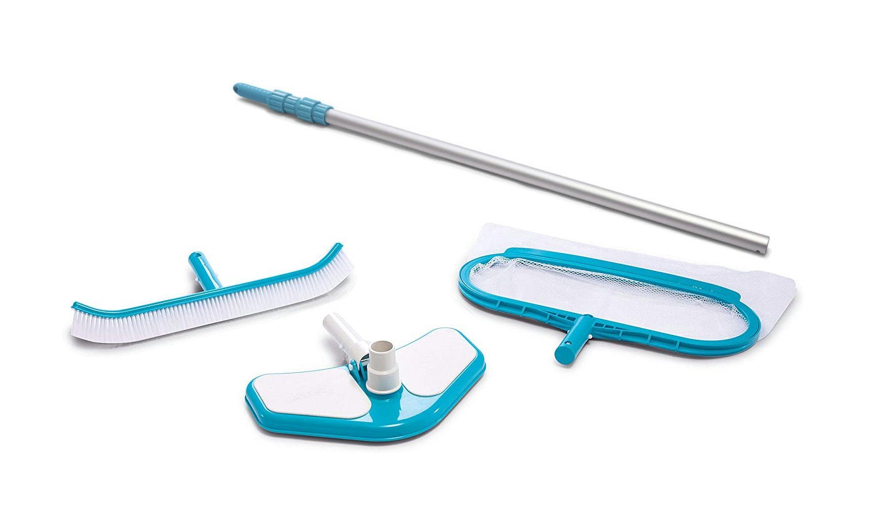 Intex Pool Pool Deluxe Reinigungs-Set 29057 (3-teilig) + Alu-Teleskop Stab 29055