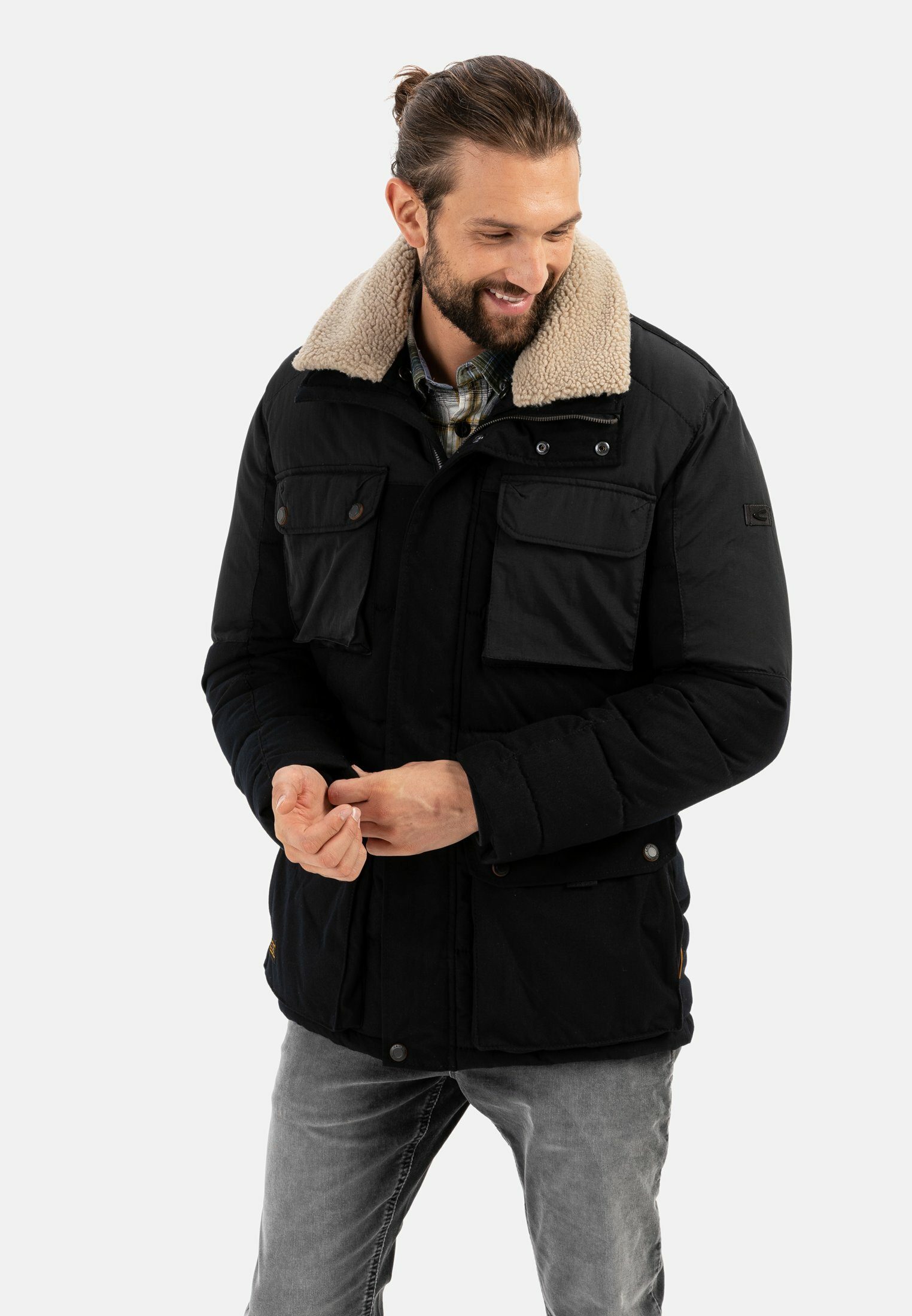 camel active Winterjacke »Outdoor Jacke mit Teddyfell-Kragen« online kaufen  | OTTO