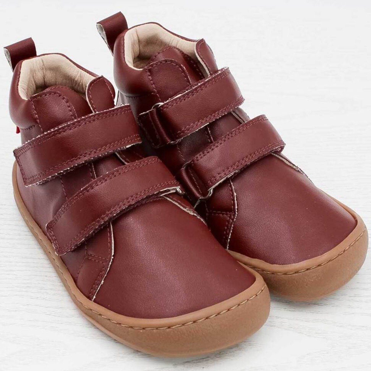 aus POLOLO Kinderschuhe, Barfußschuh Rot kbA Vegan "Kaktus-Leder" Eco