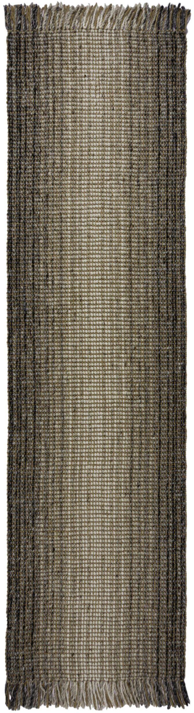 mm Jute grau Läufer rechteckig, FLAIR Ombre, RUGS, Höhe: 8