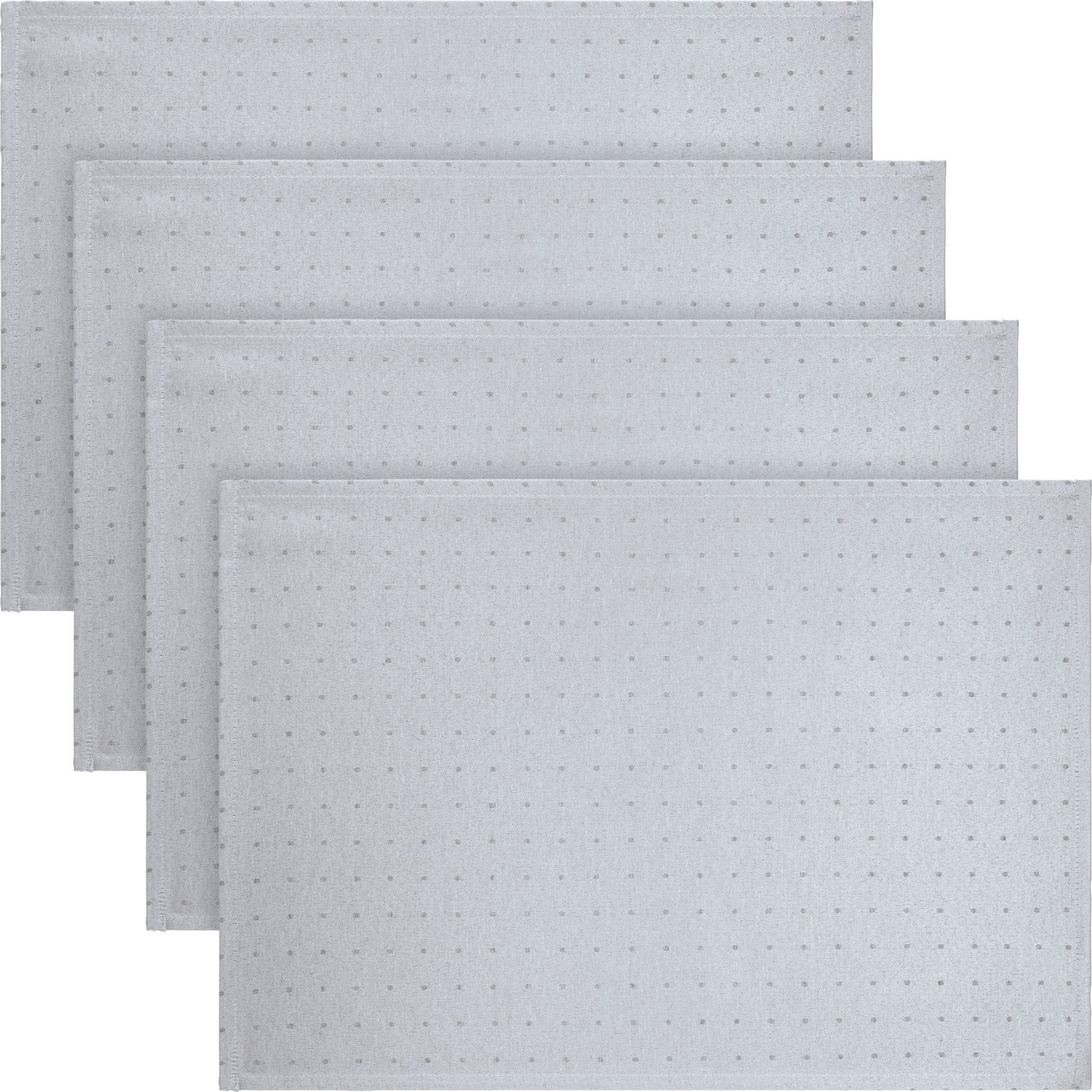 REDBEST Platzset Tischset "Alcona" 4er-Pack, Jacquard Punkte