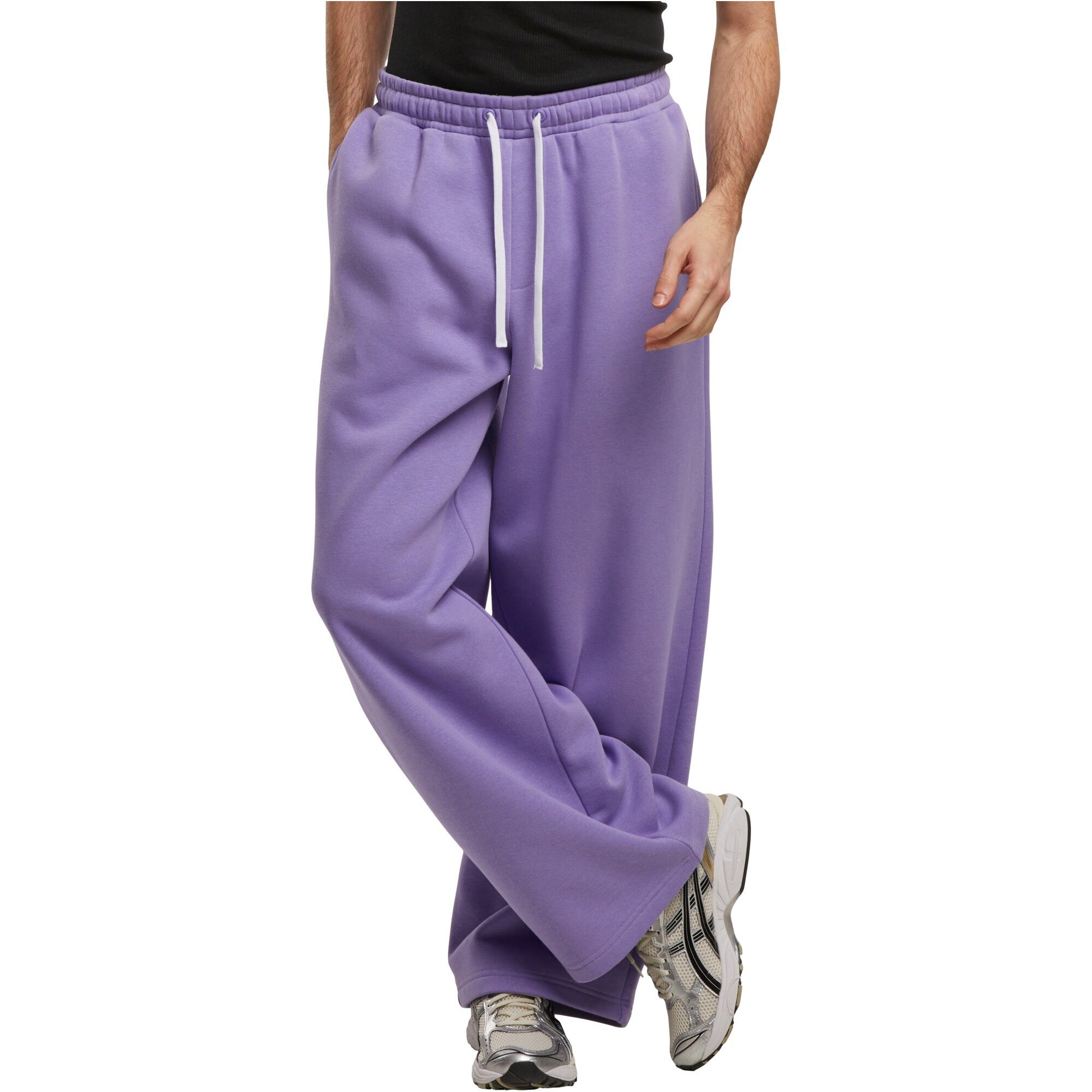 URBAN CLASSICS Jogginghose Urban Classics Fluffy Wide Leg Trackpants (Jogginghose, Jogginghose, Sweatpants)
