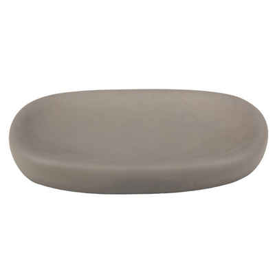 houseproud Seifenablage Soft Concrete Seifenschale oval, Breite: 9 cm