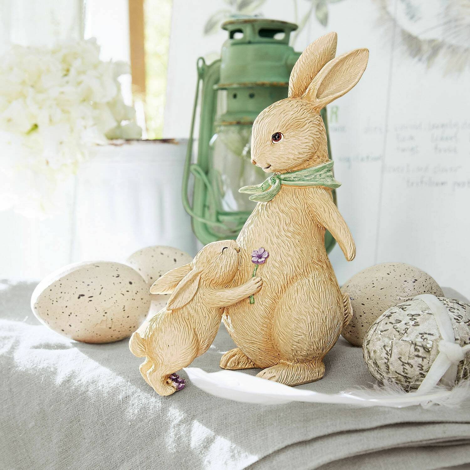 Mirabeau Osterfigur Deko-Hasen Susans beige