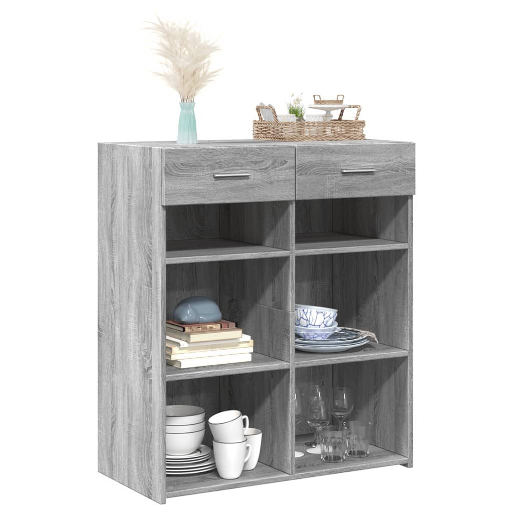 vidaXL Sideboard Sideboard Grau Sonoma 80x42,5x93 günstig online kaufen