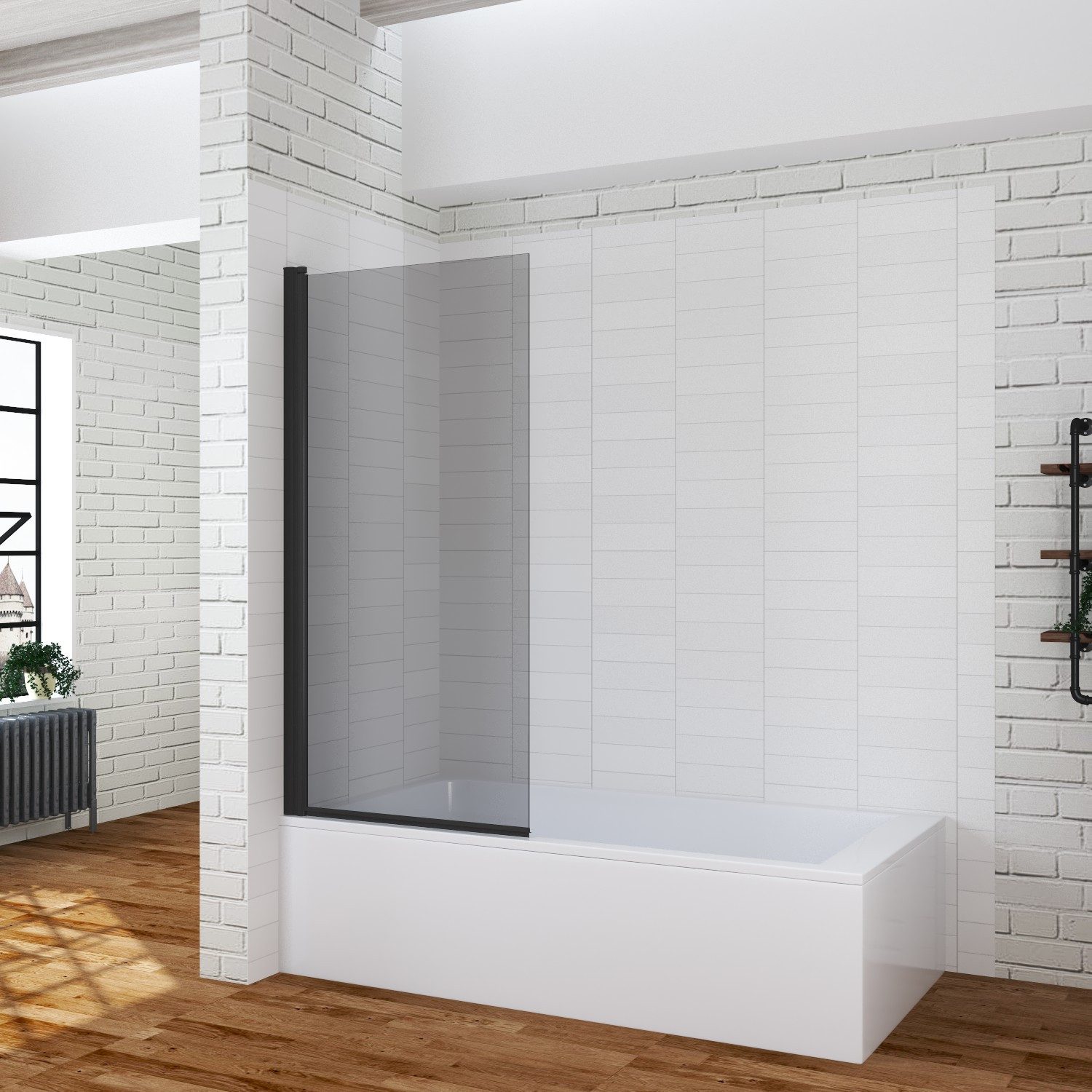 AQUABATOS Badewannenaufsatz Duschabtrennung Duschwand für Badewanne günstig online kaufen