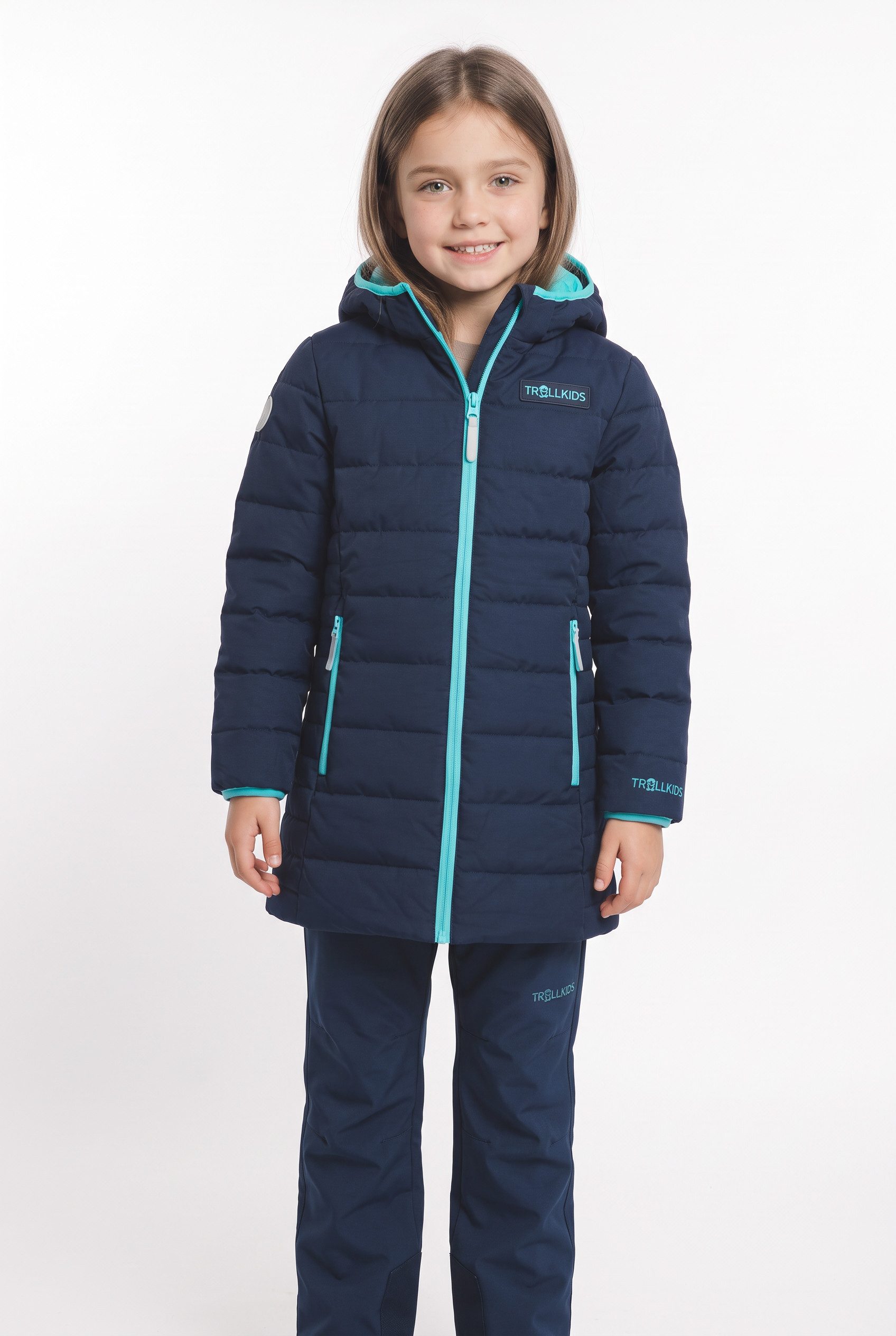 TROLLKIDS Funktionsmantel GIRLS STAVANGER COAT für Kinder, mit Kapuze, aus Polyester, pflegeleicht, sportlich