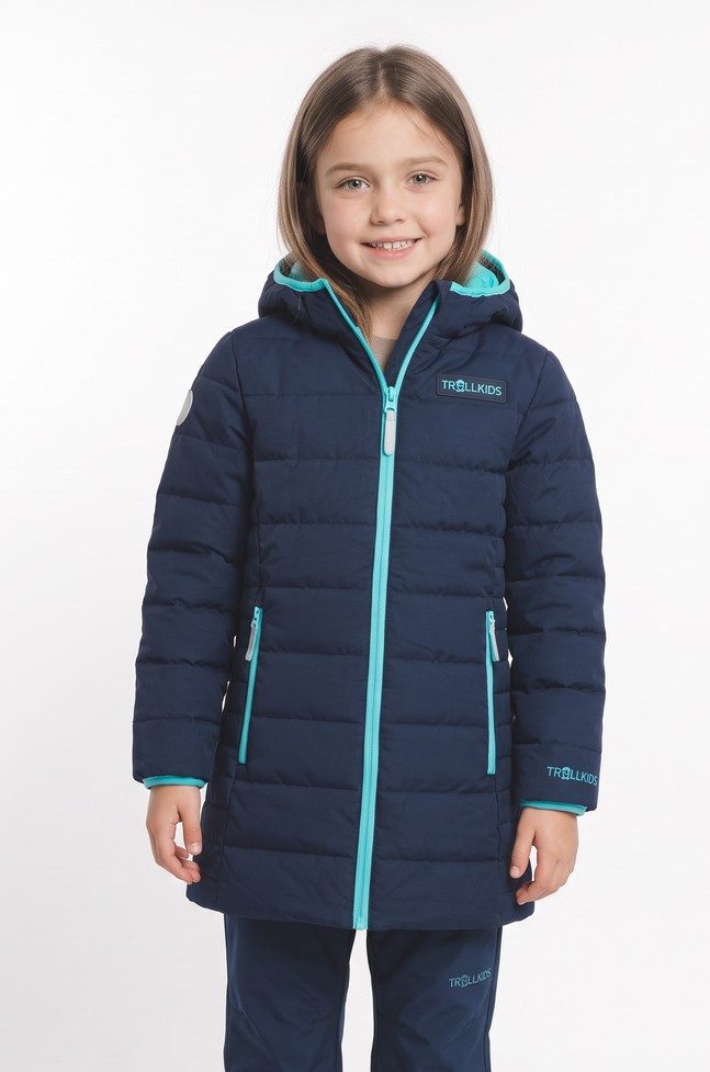 TROLLKIDS Funktionsmantel GIRLS STAVANGER COAT für Kinder, mit Kapuze, aus Polyester, pflegeleicht, sportlich