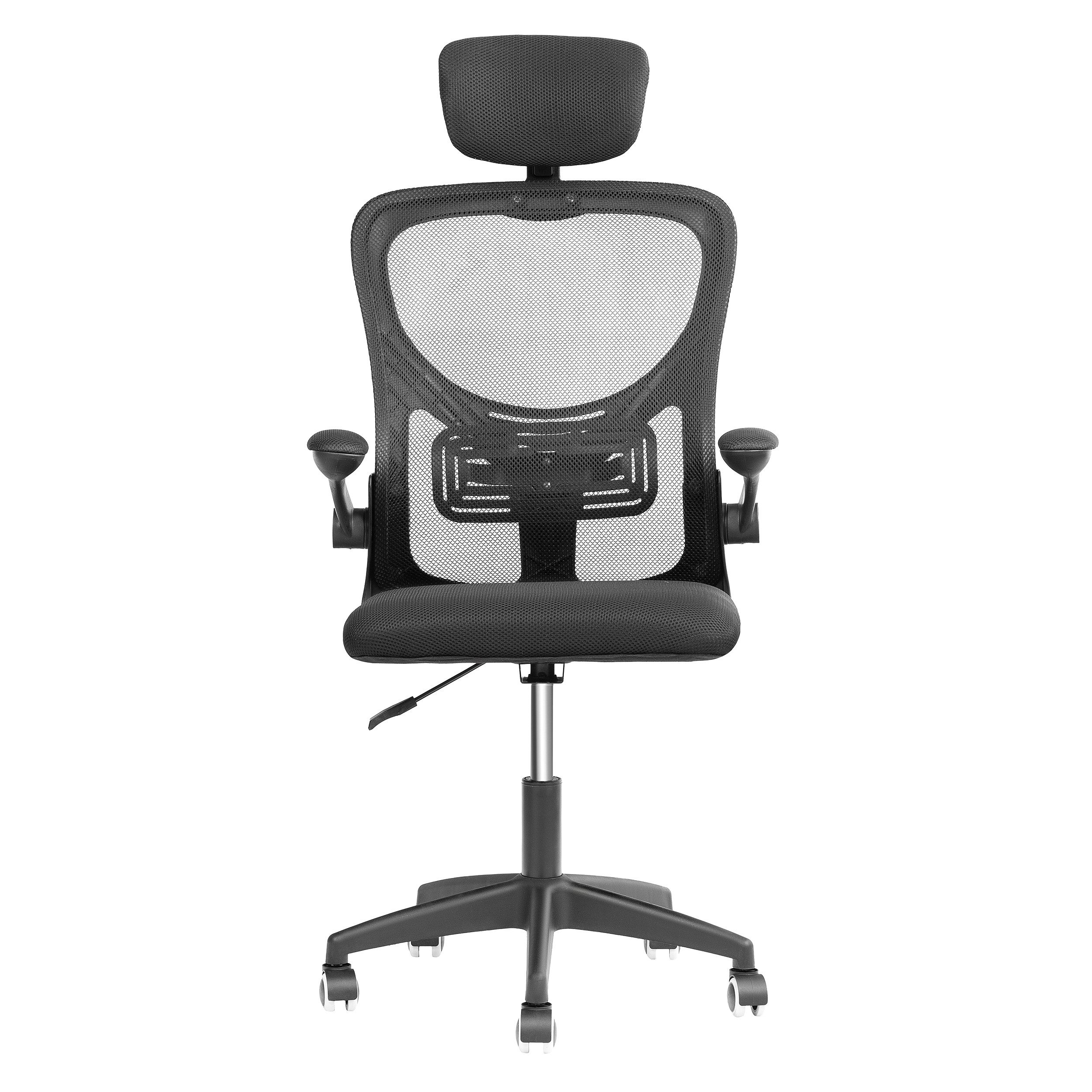 FORCE ONE Bürostuhl X-OFFICE Drehstuhl Schreibtischstuhl Chefsessel, Atmungsaktive Mesh-Rückenlehne & Höhenverstellung