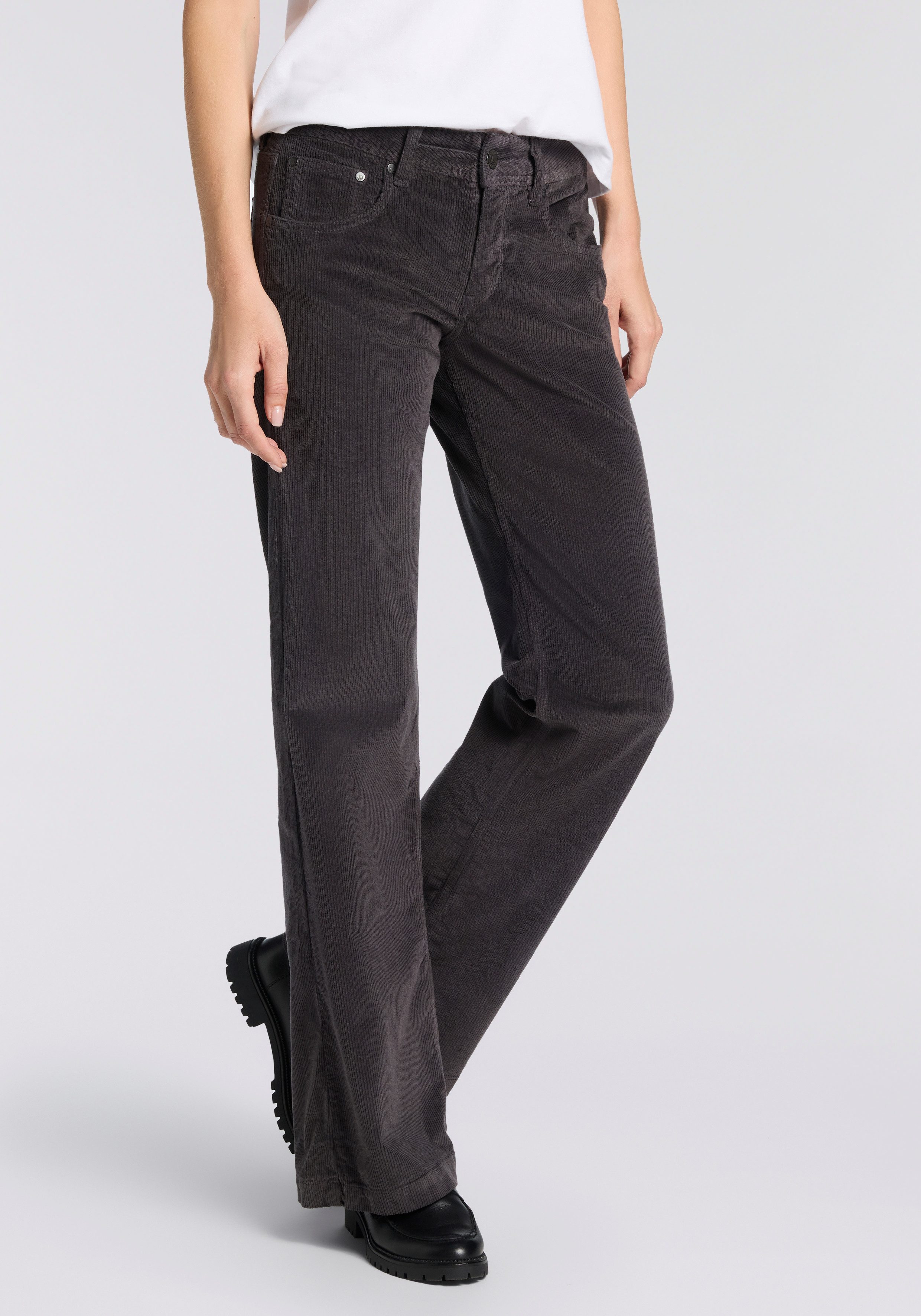Herrlicher Cordhose Edna Cord Stretch im Flared Fit