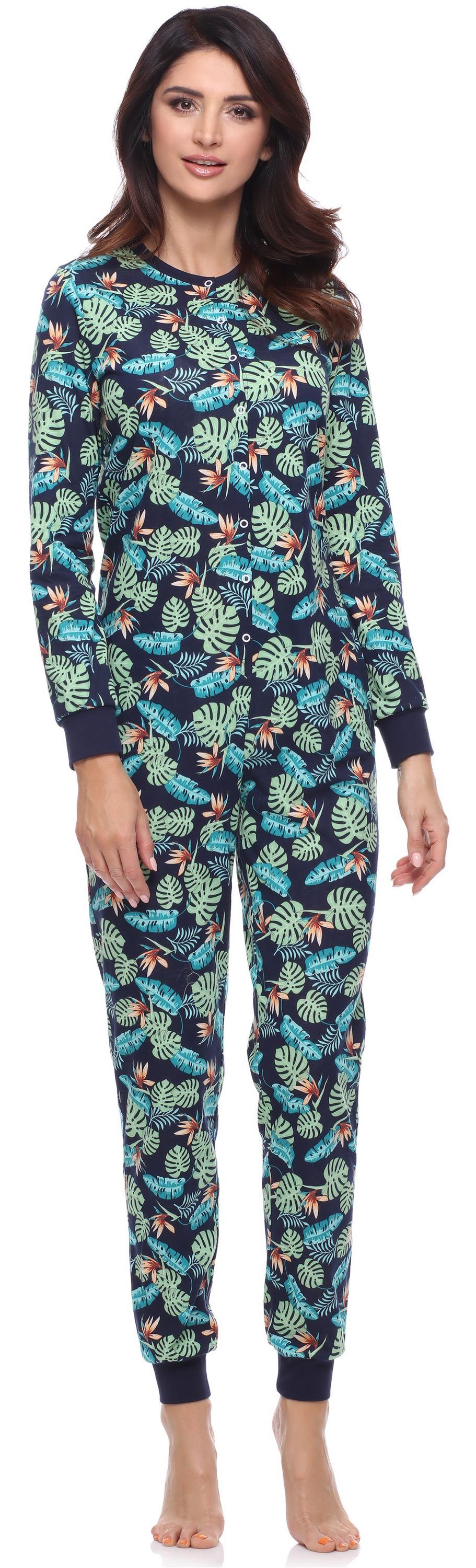 Merry Style Schlafanzug Damen Schlafanzug Strampelanzug Schlafoverall MS10-187