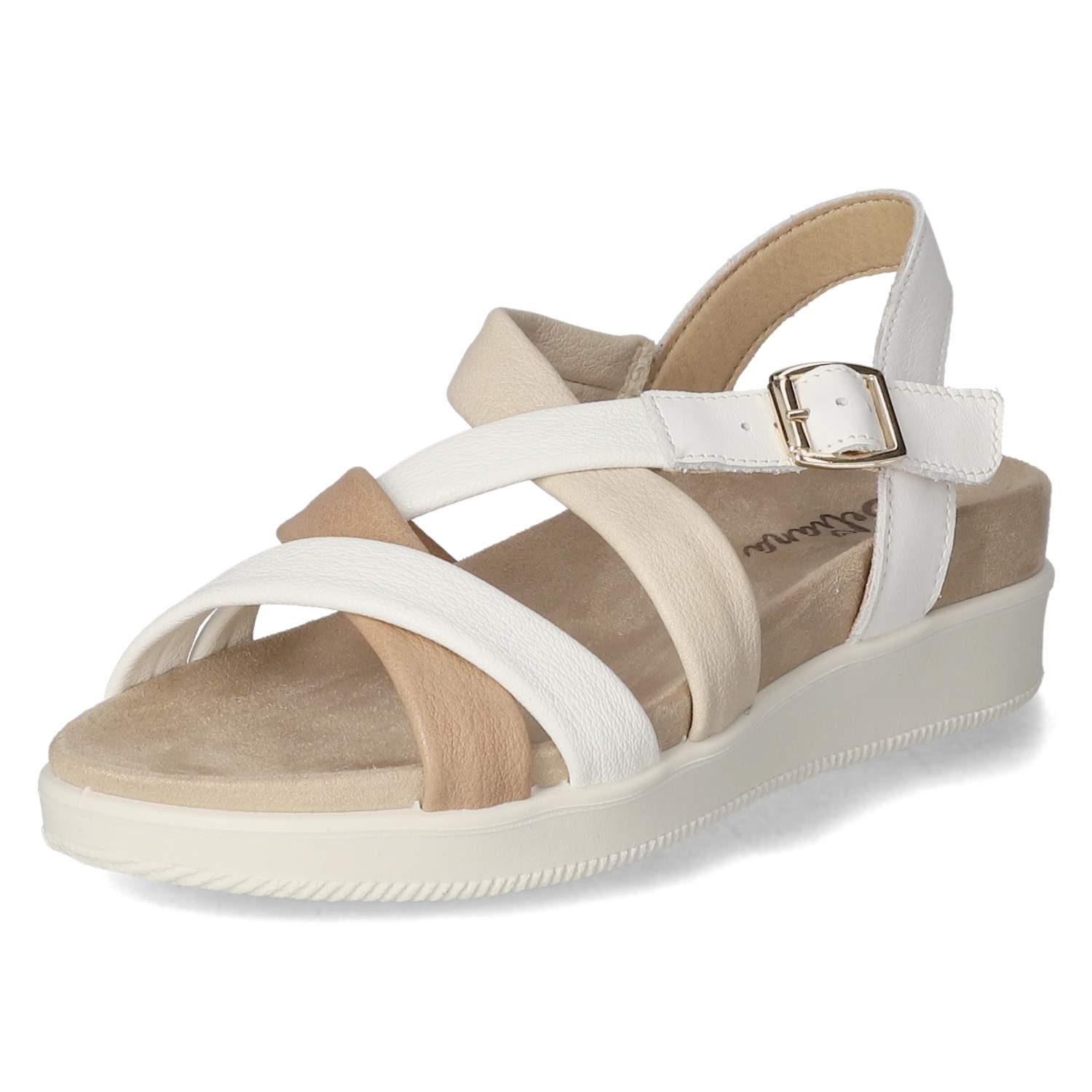 Beliana Beliana 75801002955013 Damen Leder und Synthetik beige Sandalette