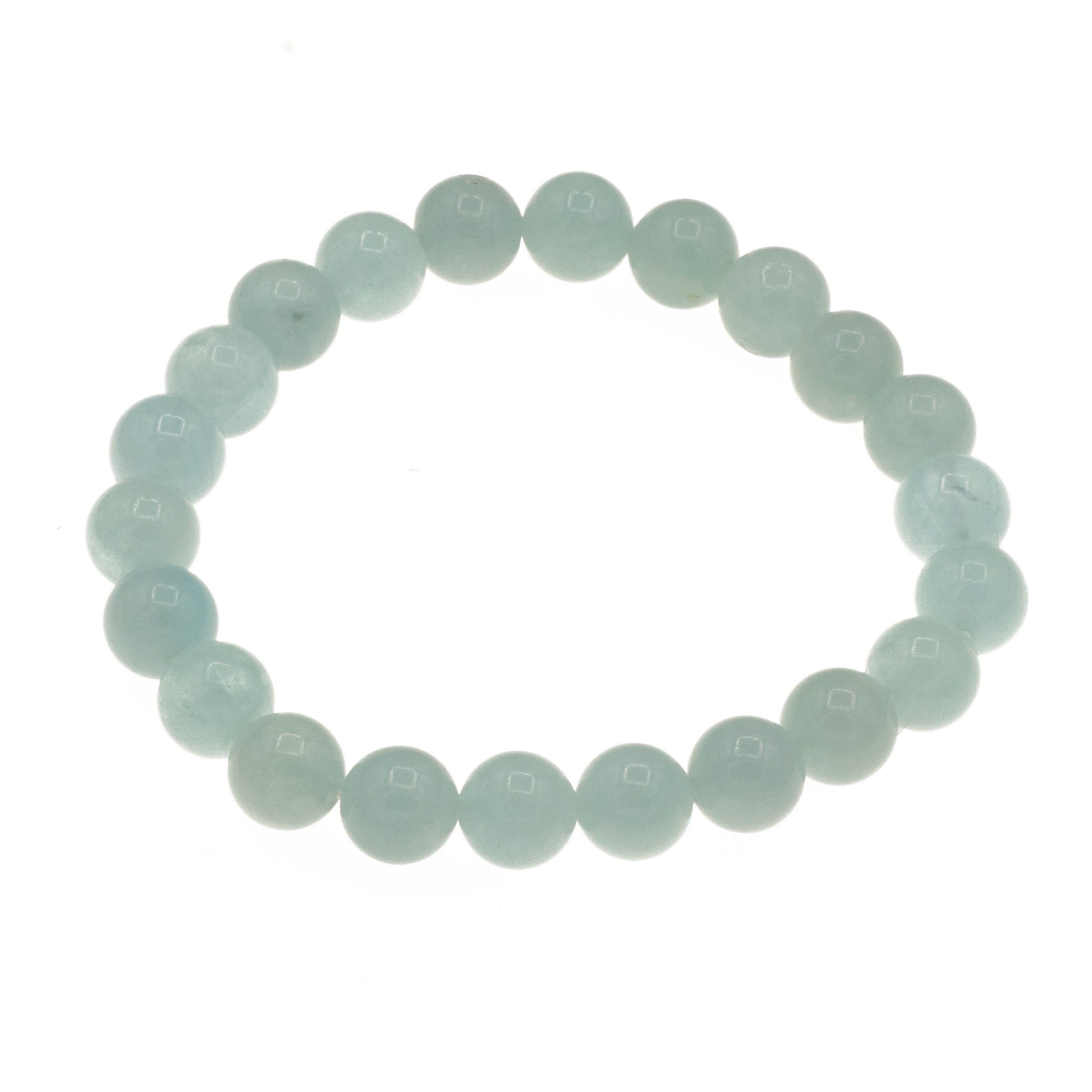 Bella Carina Perlenarmband Armband mit Aquamarin Perlen 8 mm elastsisch, mi günstig online kaufen