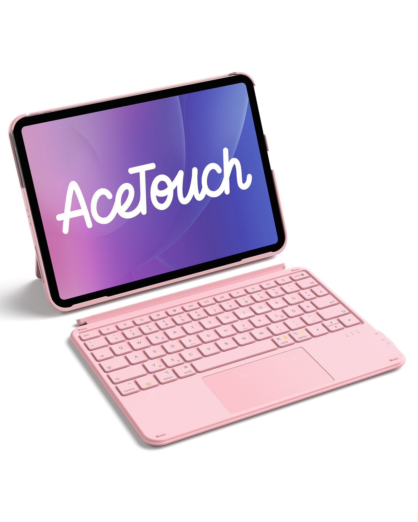 Inateck für iPad 11 Gen A16, 11 Zoll iPad Air M3 7/6/5/4, iPad 10, iPad Pro iPad-Tastatur (Ultraleichte, Abnehmbare Tastatur mit Touchpad, Tragbar)